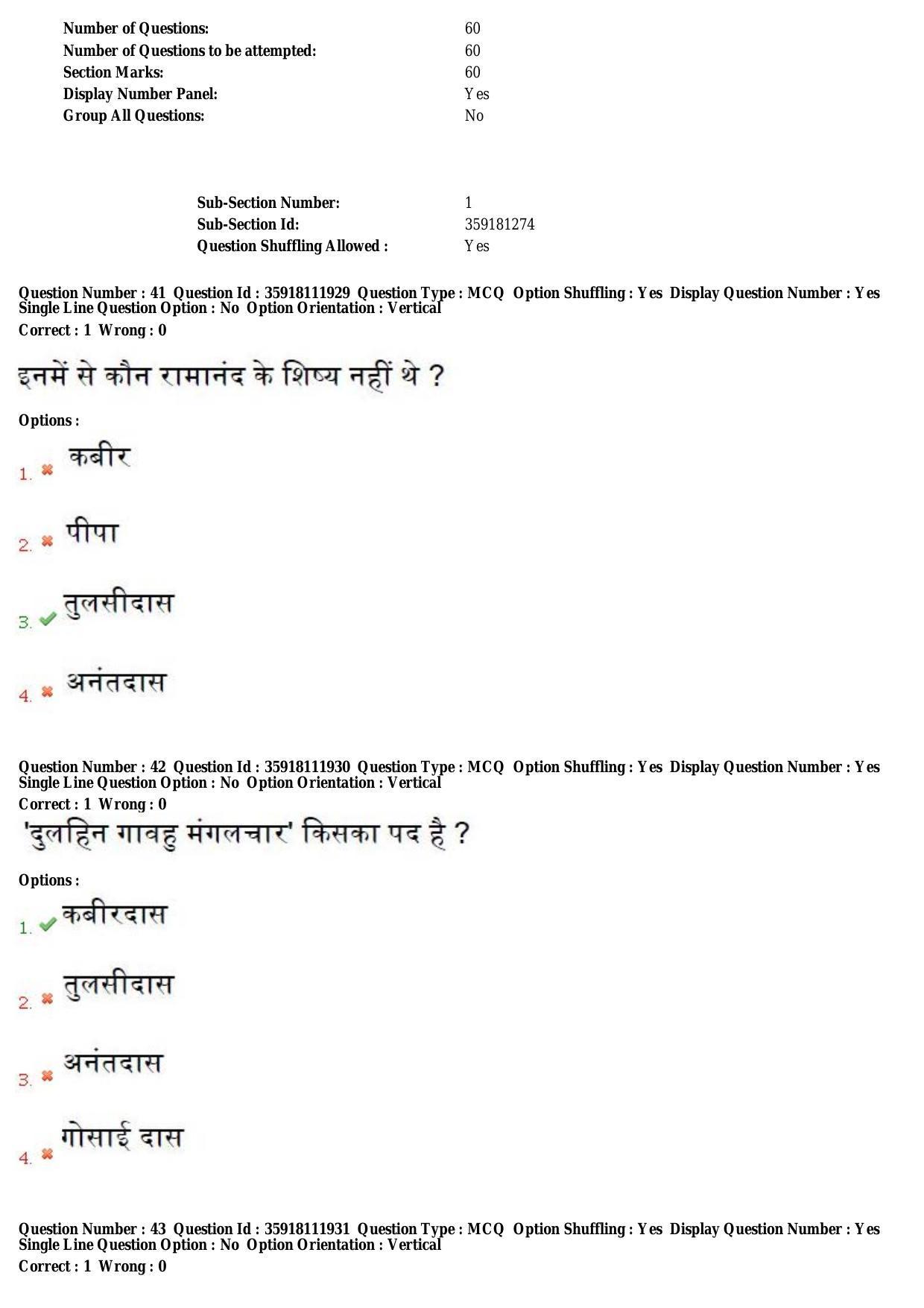 TS CPGET 2018 M.A. Hindi (Shift 1) Question Paper with Answer Key - Page 17