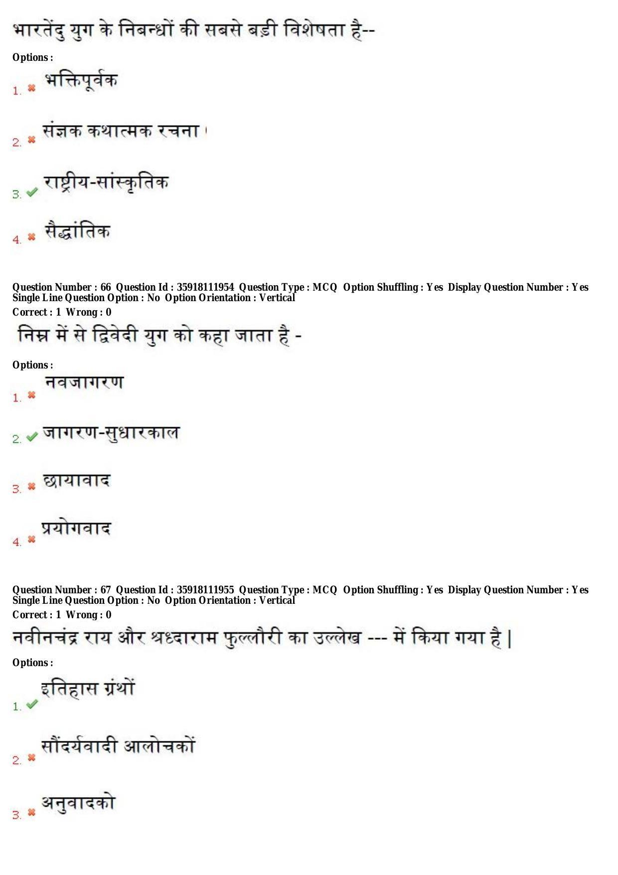 TS CPGET 2018 M.A. Hindi (Shift 1) Question Paper with Answer Key - Page 26