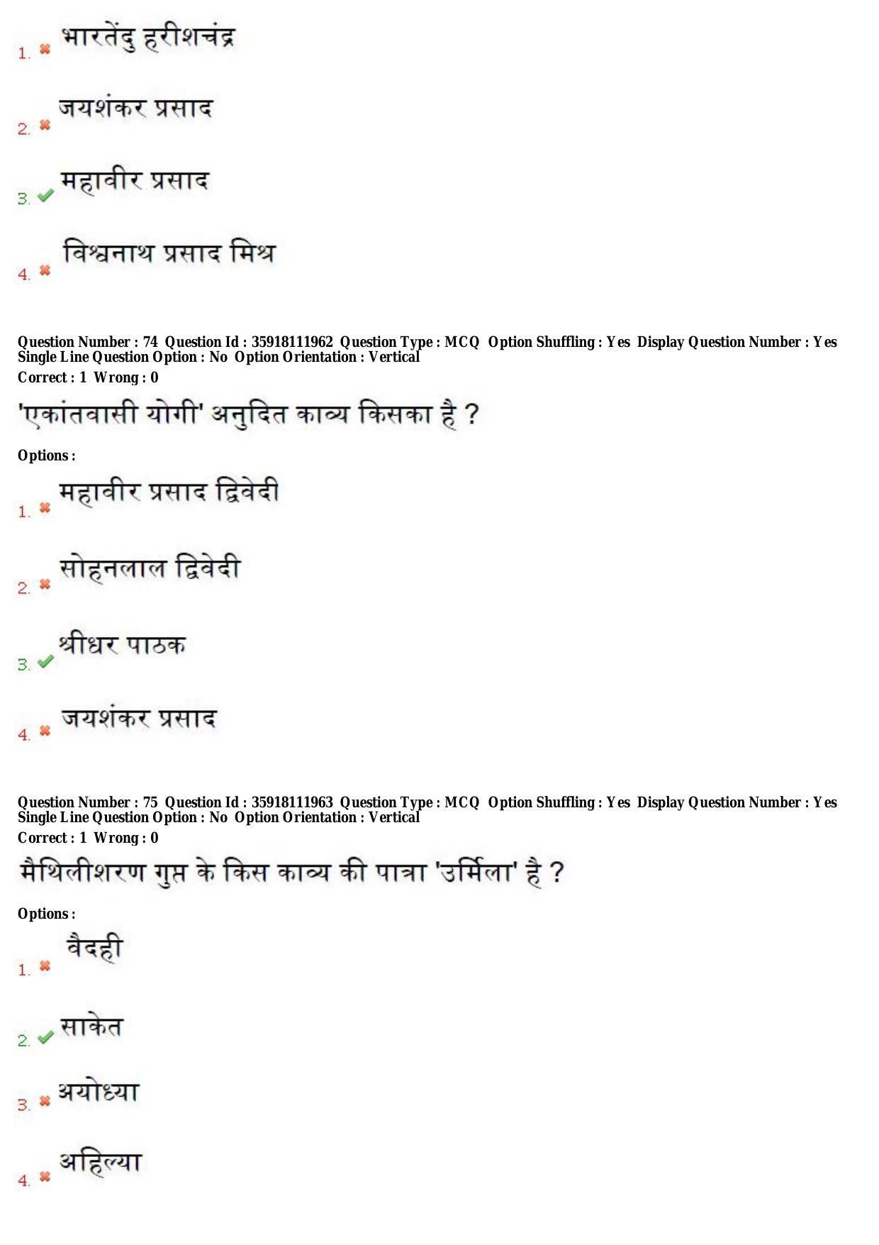TS CPGET 2018 M.A. Hindi (Shift 1) Question Paper with Answer Key - Page 29
