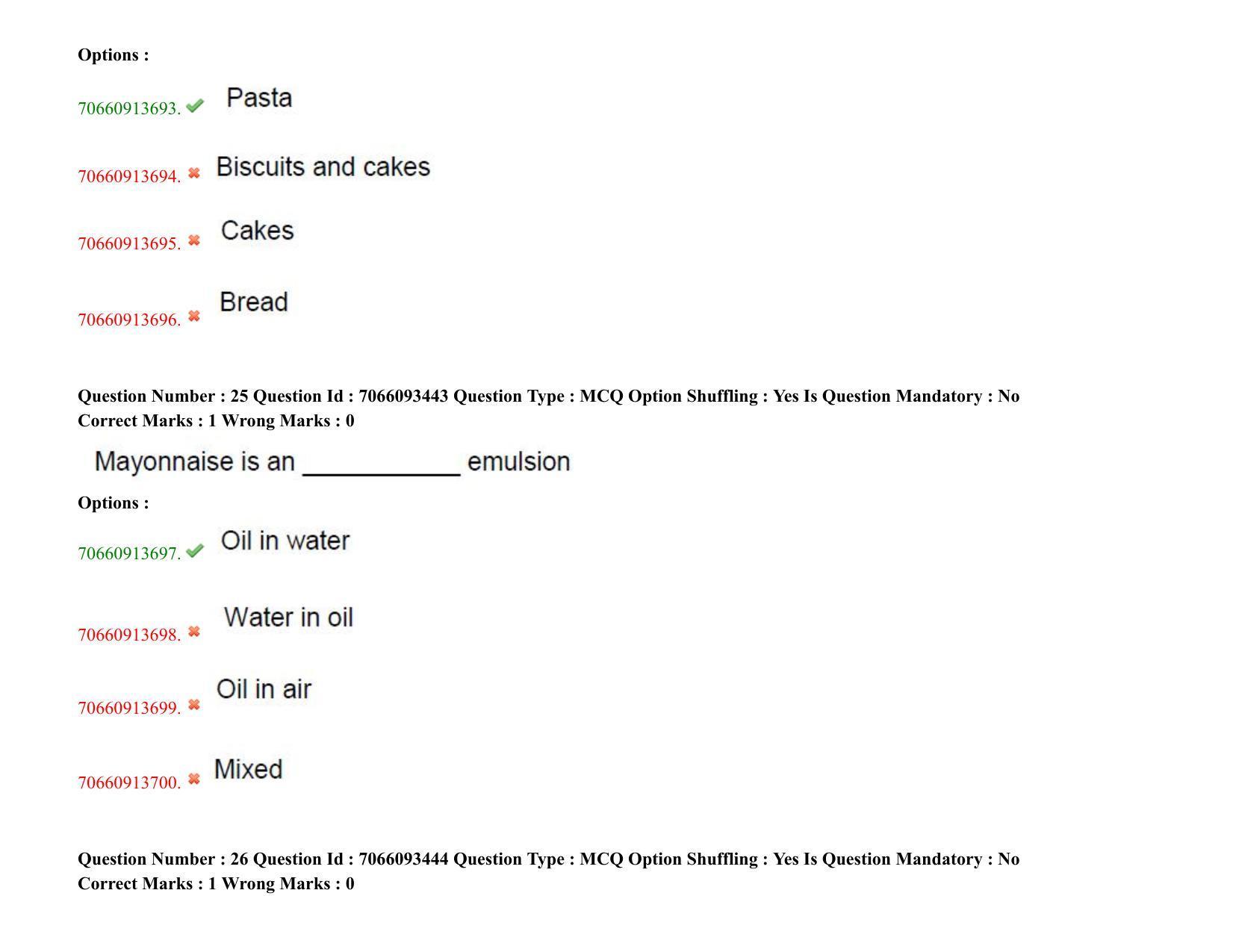 TS CPGET 2020 M.Sc. Food Science and Technology (Shift 1) Question Paper with Answer Key - Page 15
