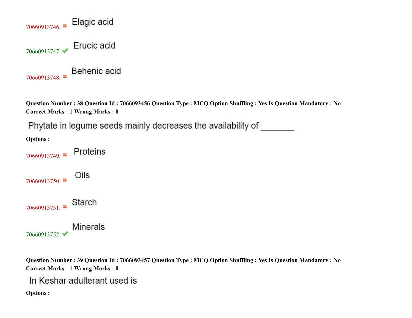 TS CPGET 2020 M.Sc. Food Science and Technology (Shift 1) Question Paper with Answer Key - Page 22