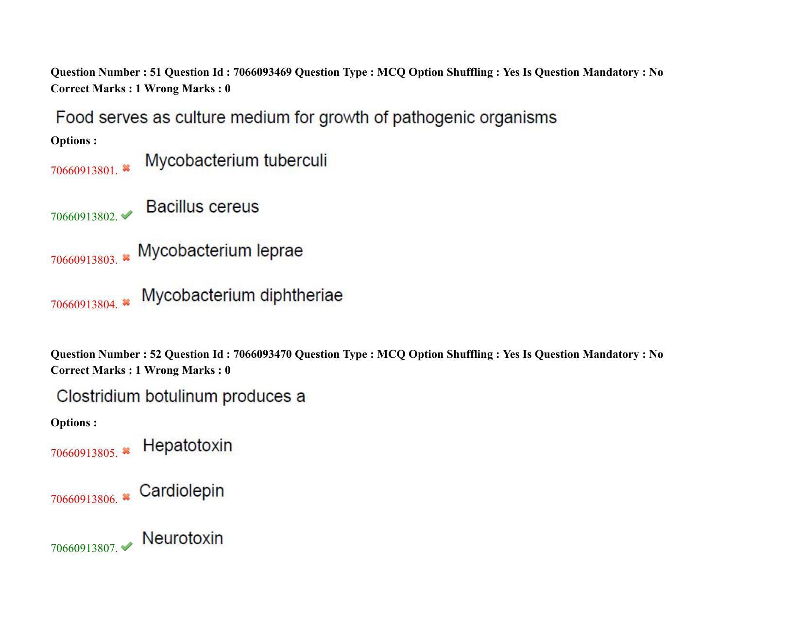 TS CPGET 2020 M.Sc. Food Science and Technology (Shift 1) Question Paper with Answer Key - Page 29