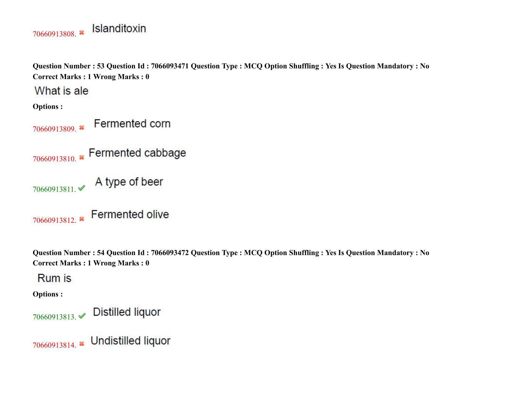 TS CPGET 2020 M.Sc. Food Science and Technology (Shift 1) Question Paper with Answer Key - Page 30