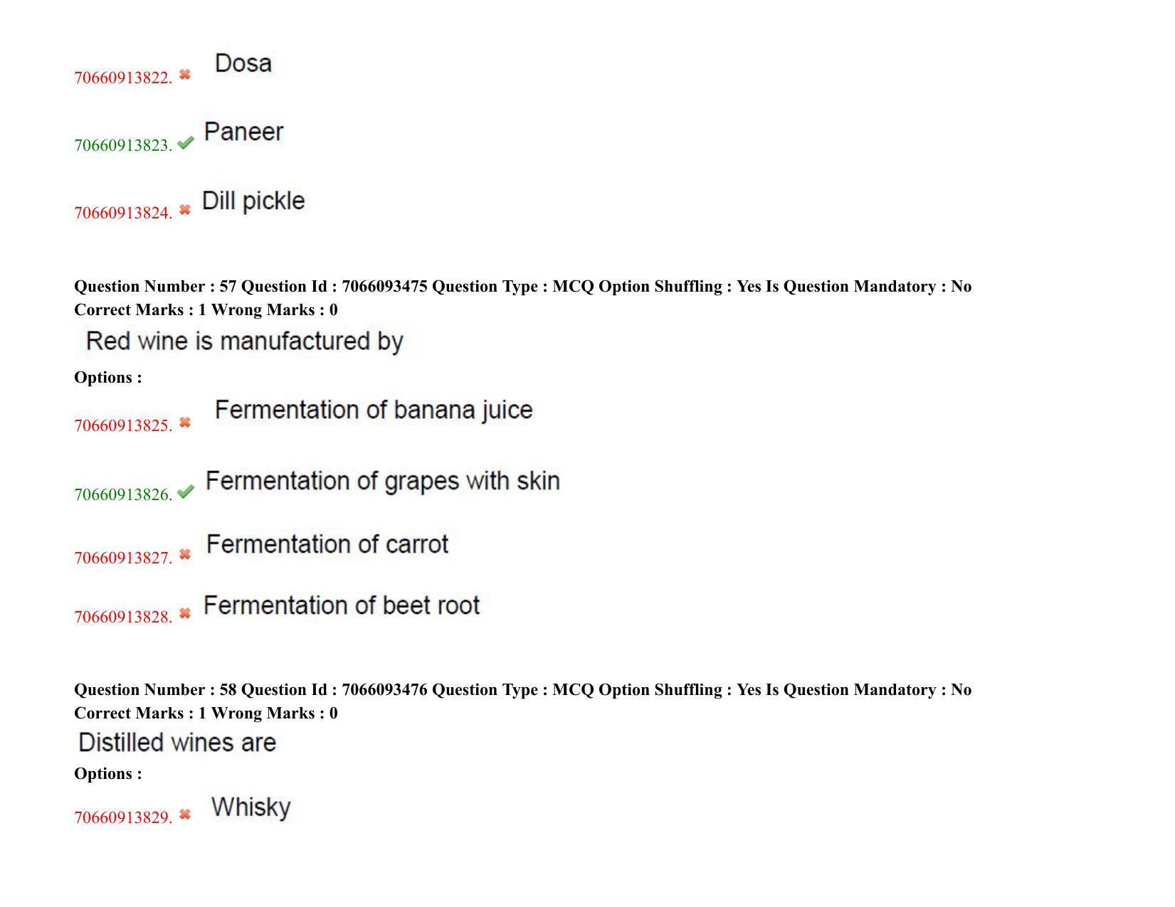 TS CPGET 2020 M.Sc. Food Science and Technology (Shift 1) Question Paper with Answer Key - Page 32