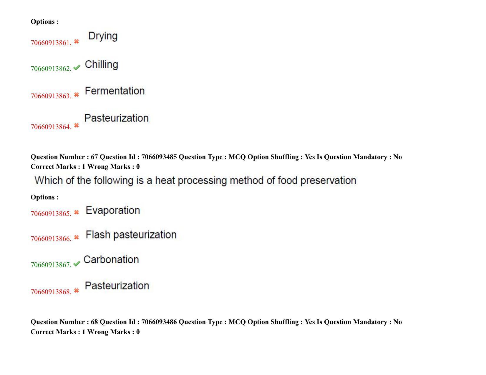 TS CPGET 2020 M.Sc. Food Science and Technology (Shift 1) Question Paper with Answer Key - Page 37