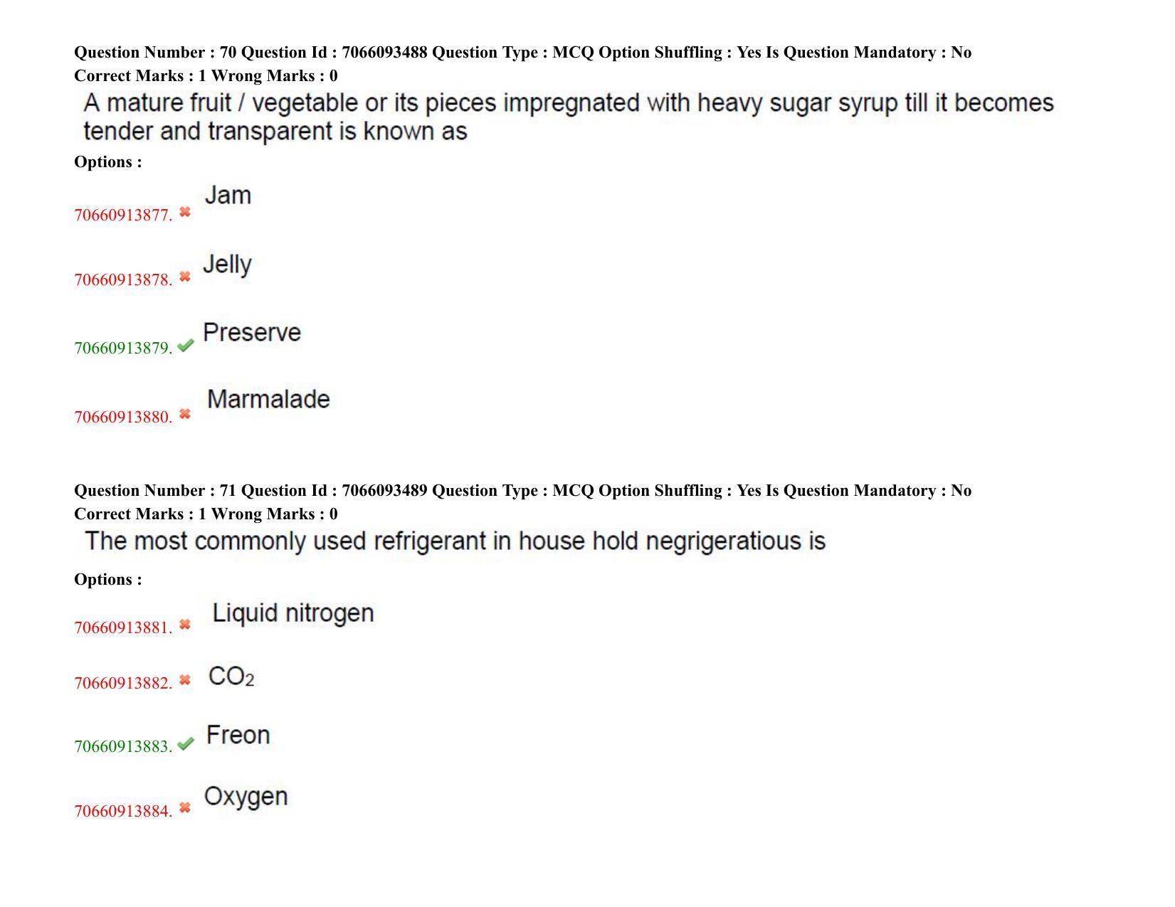 TS CPGET 2020 M.Sc. Food Science and Technology (Shift 1) Question Paper with Answer Key - Page 39