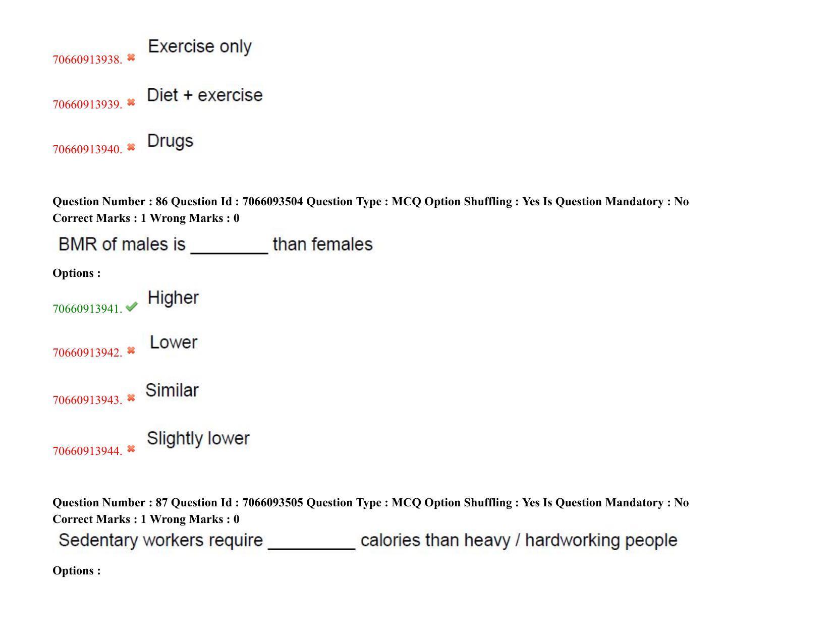 TS CPGET 2020 M.Sc. Food Science and Technology (Shift 1) Question Paper with Answer Key - Page 47