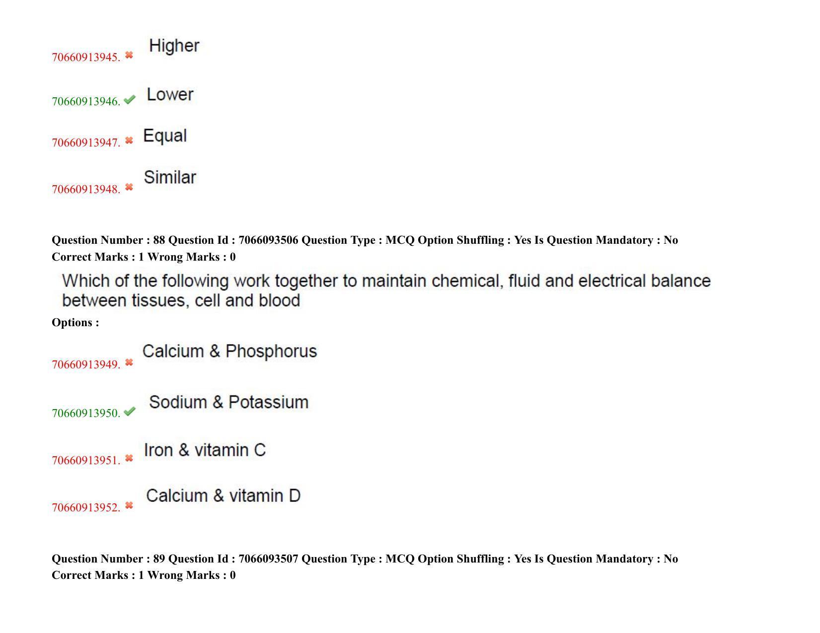 TS CPGET 2020 M.Sc. Food Science and Technology (Shift 1) Question Paper with Answer Key - Page 48