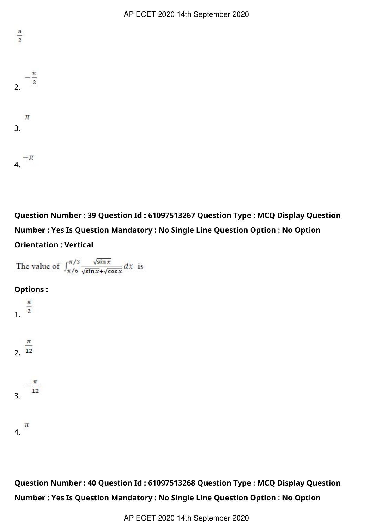 AP ECET 2020 - Chemical Engineering (Preview) Question Paper With Preliminary Keys - Page 22