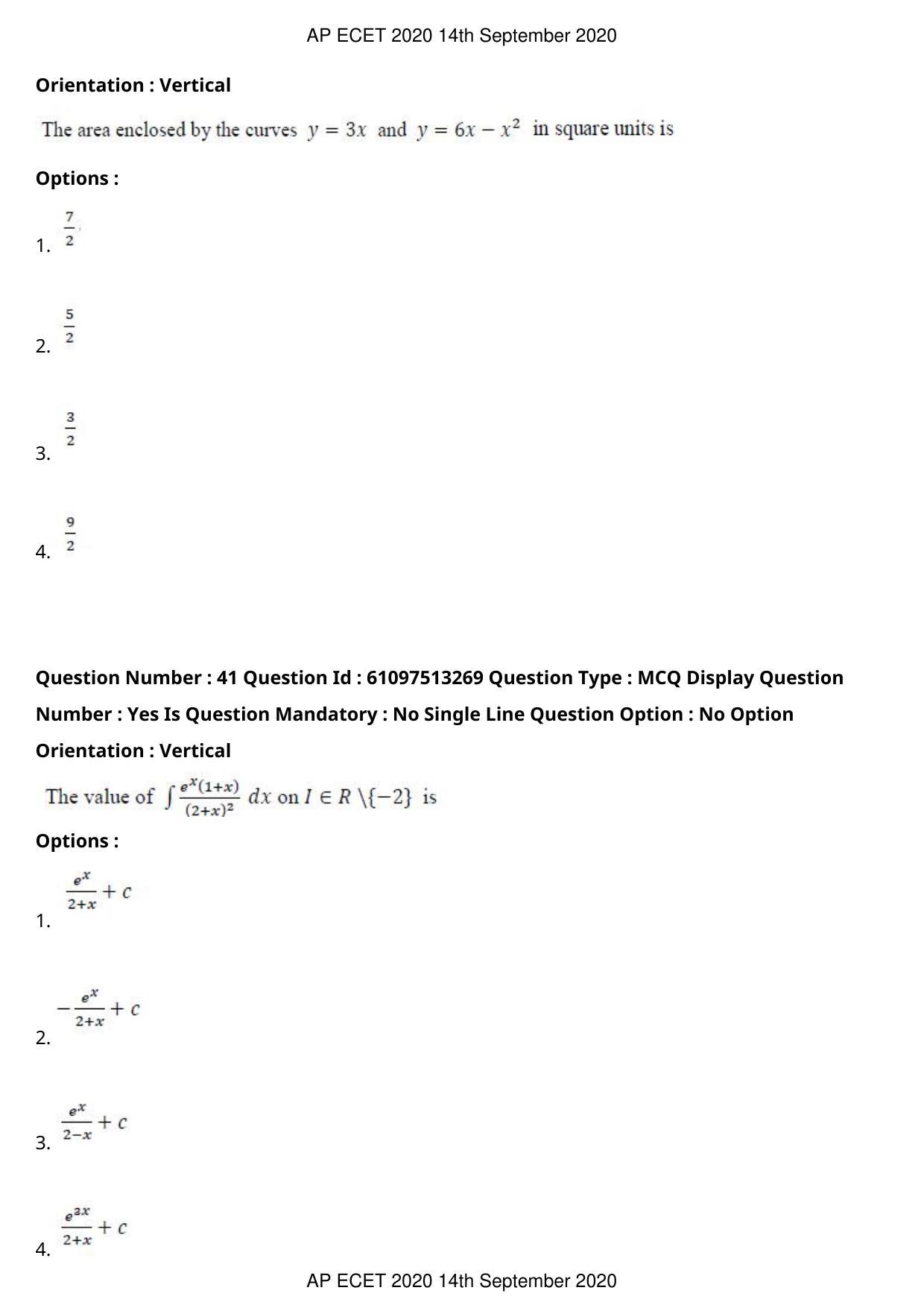 AP ECET 2020 - Chemical Engineering (Preview) Question Paper With Preliminary Keys - Page 23