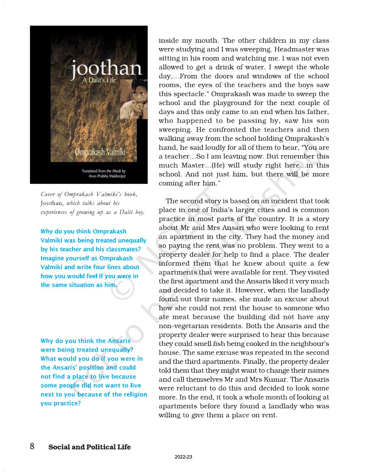 NCERT Book for Class 7 Social Science(Civics): Chapter 1-On Equality - Page 7