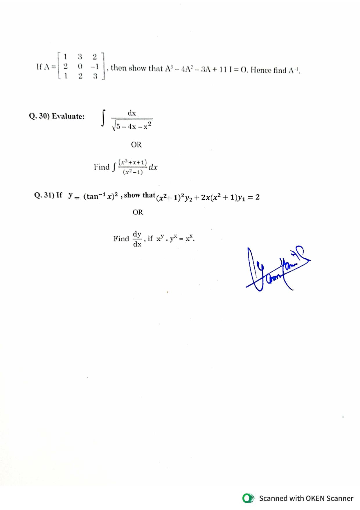JKBOSE Class 12 Mathematics Model Question Paper - Page 5