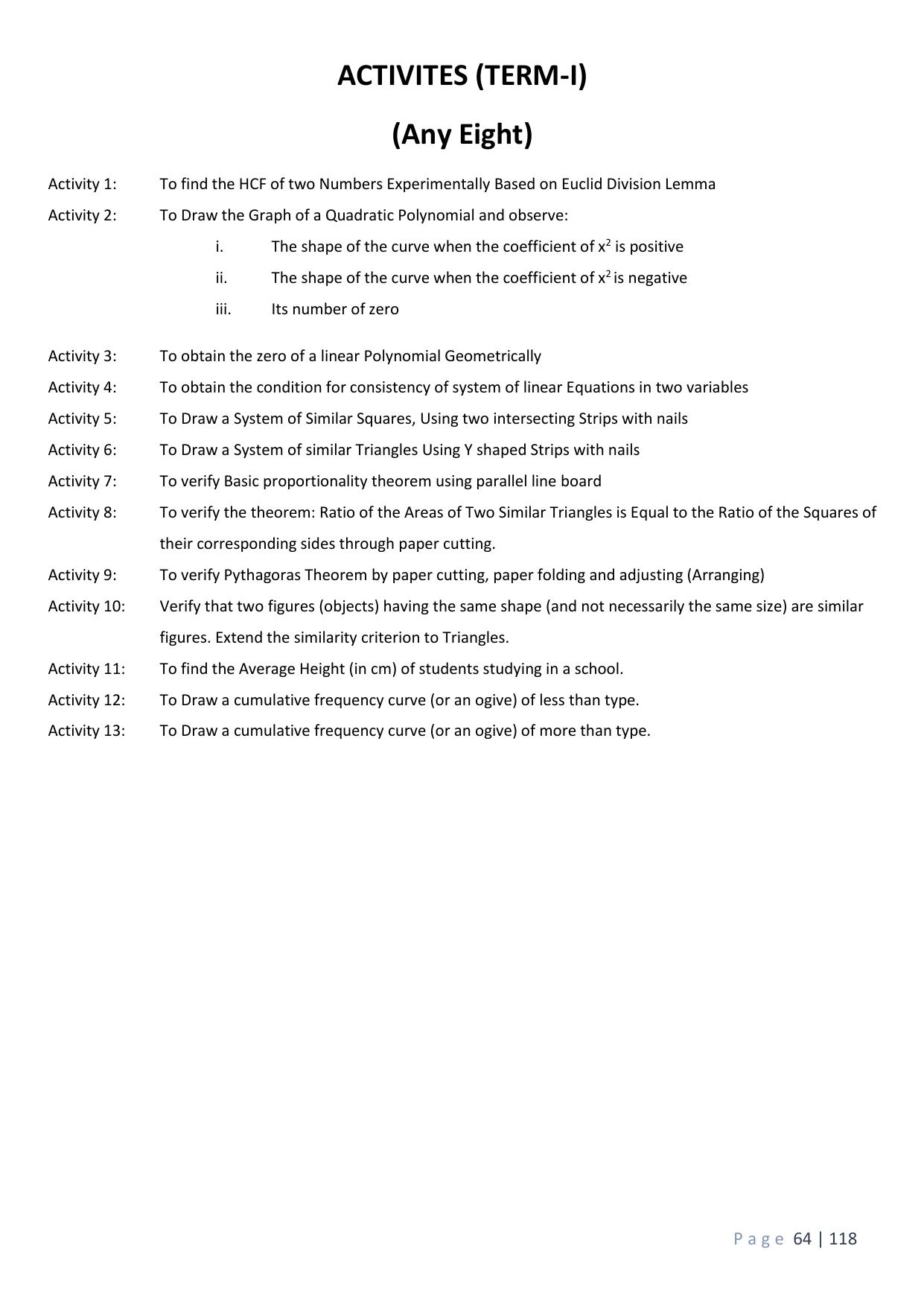 CBSE Worksheets for Class 10 Maths Assignment 2 - Page 1
