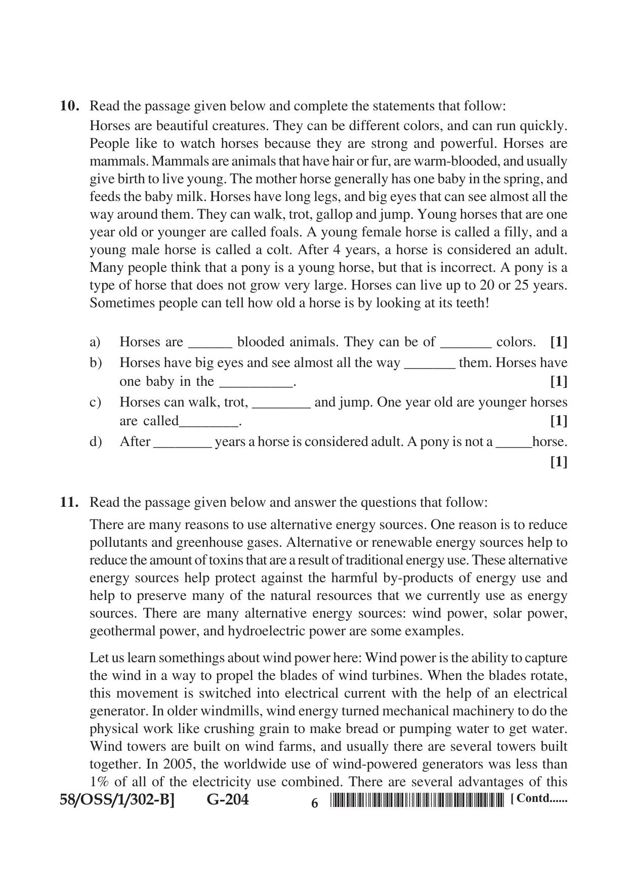 NIOS April 2019 Class 12 English (SET B) Question Paper - Page 6