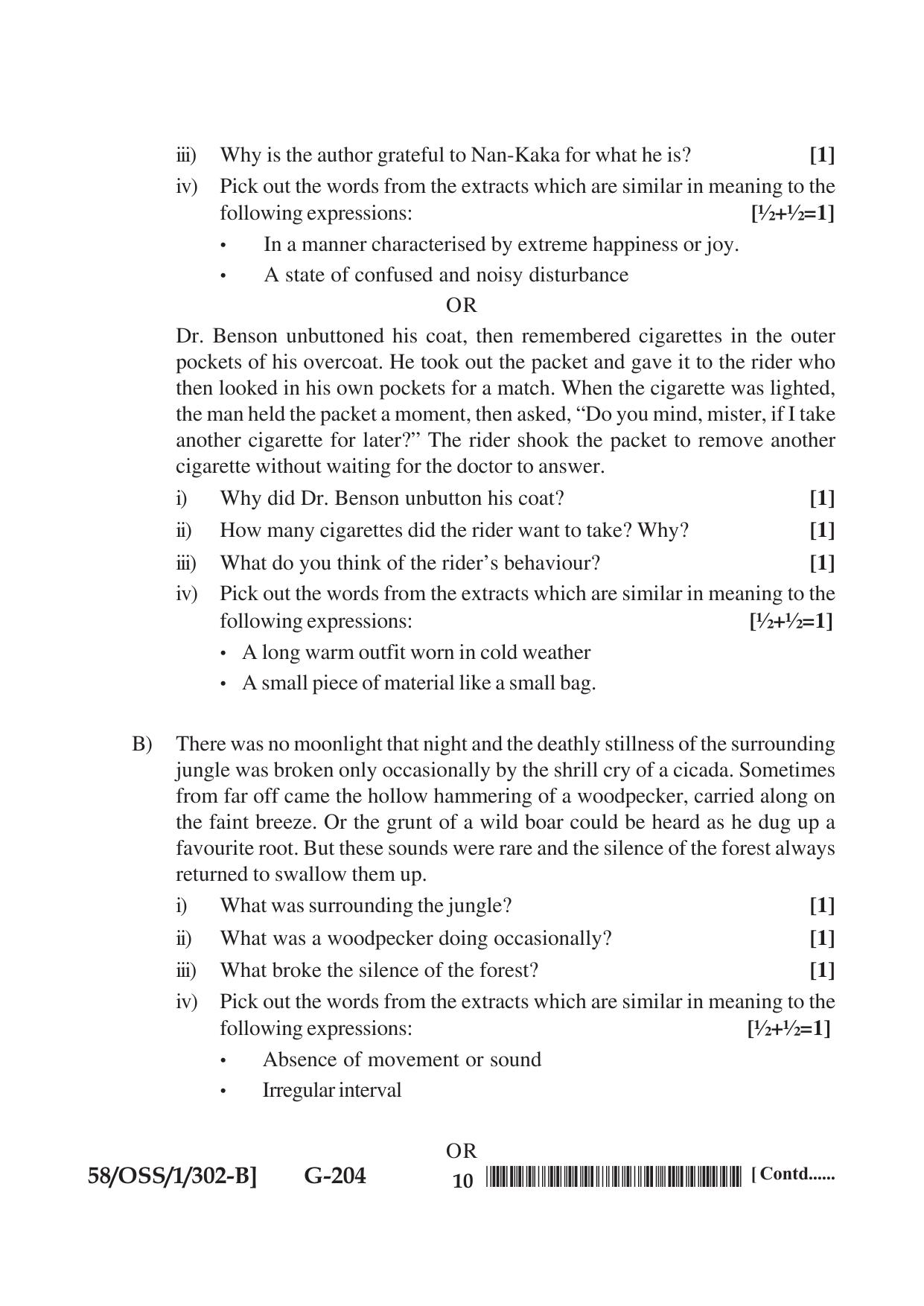 NIOS April 2019 Class 12 English (SET B) Question Paper - Page 10