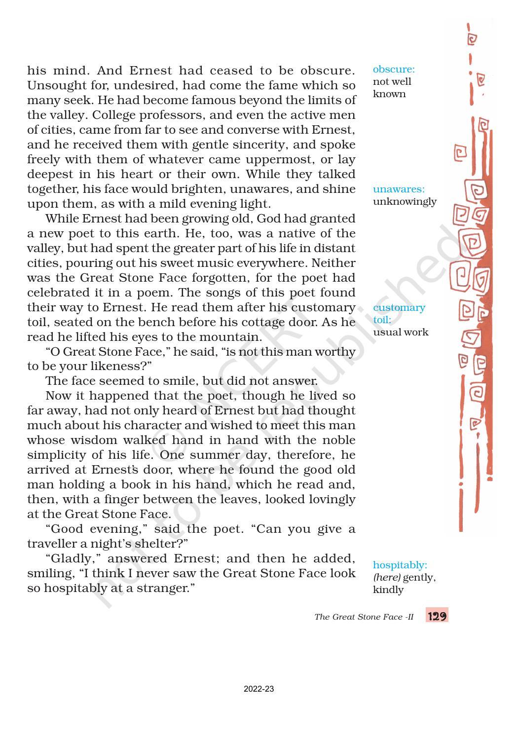 NCERT Book for Class 8 English Chapter 10 The Great Stone Face 2 - Page 2
