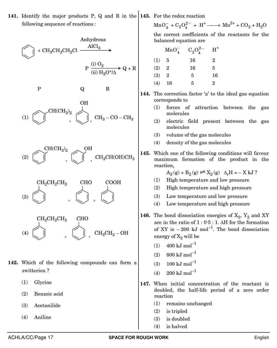 NEET English CC 2019 Question Paper - Page 17