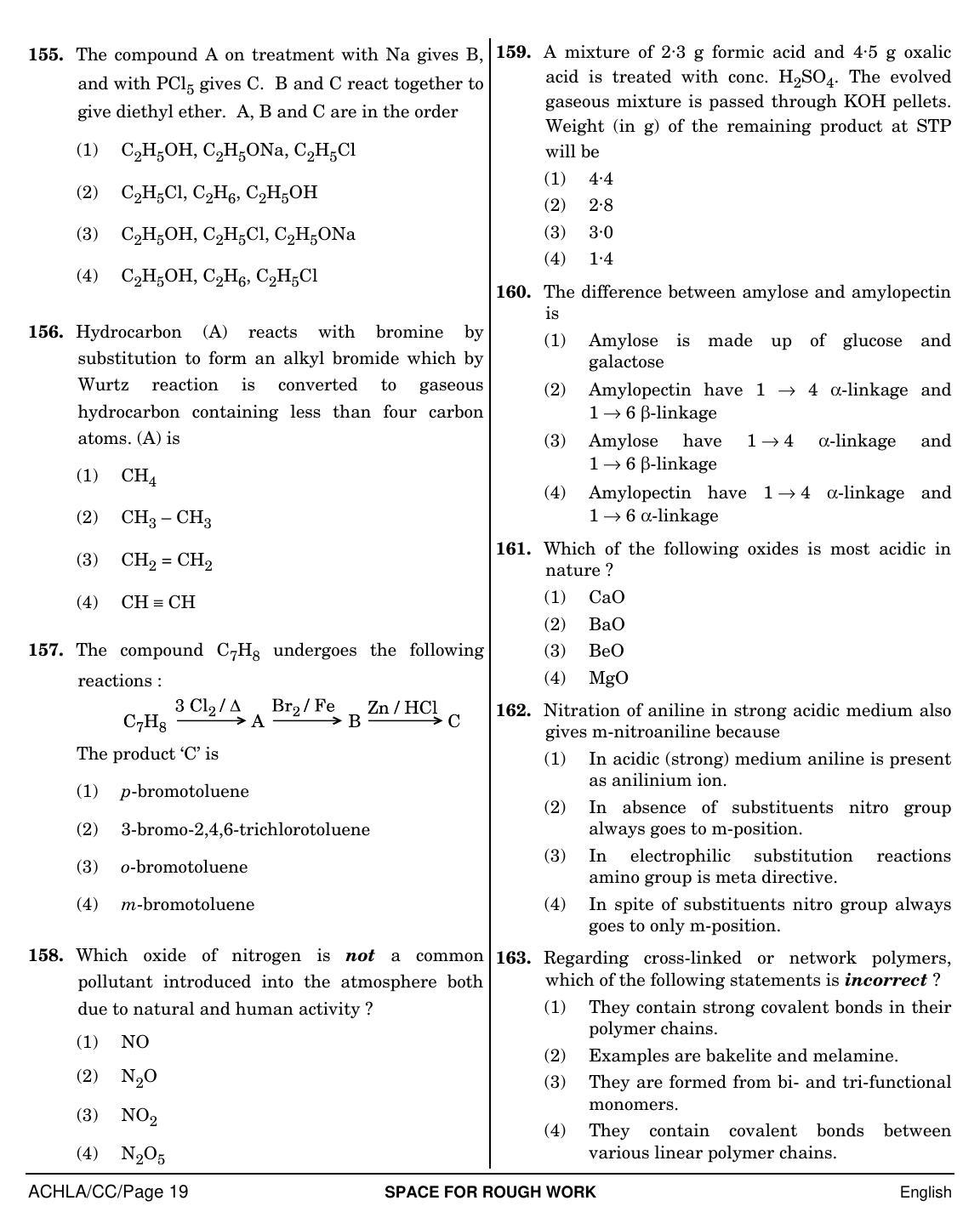 NEET English CC 2019 Question Paper - Page 19