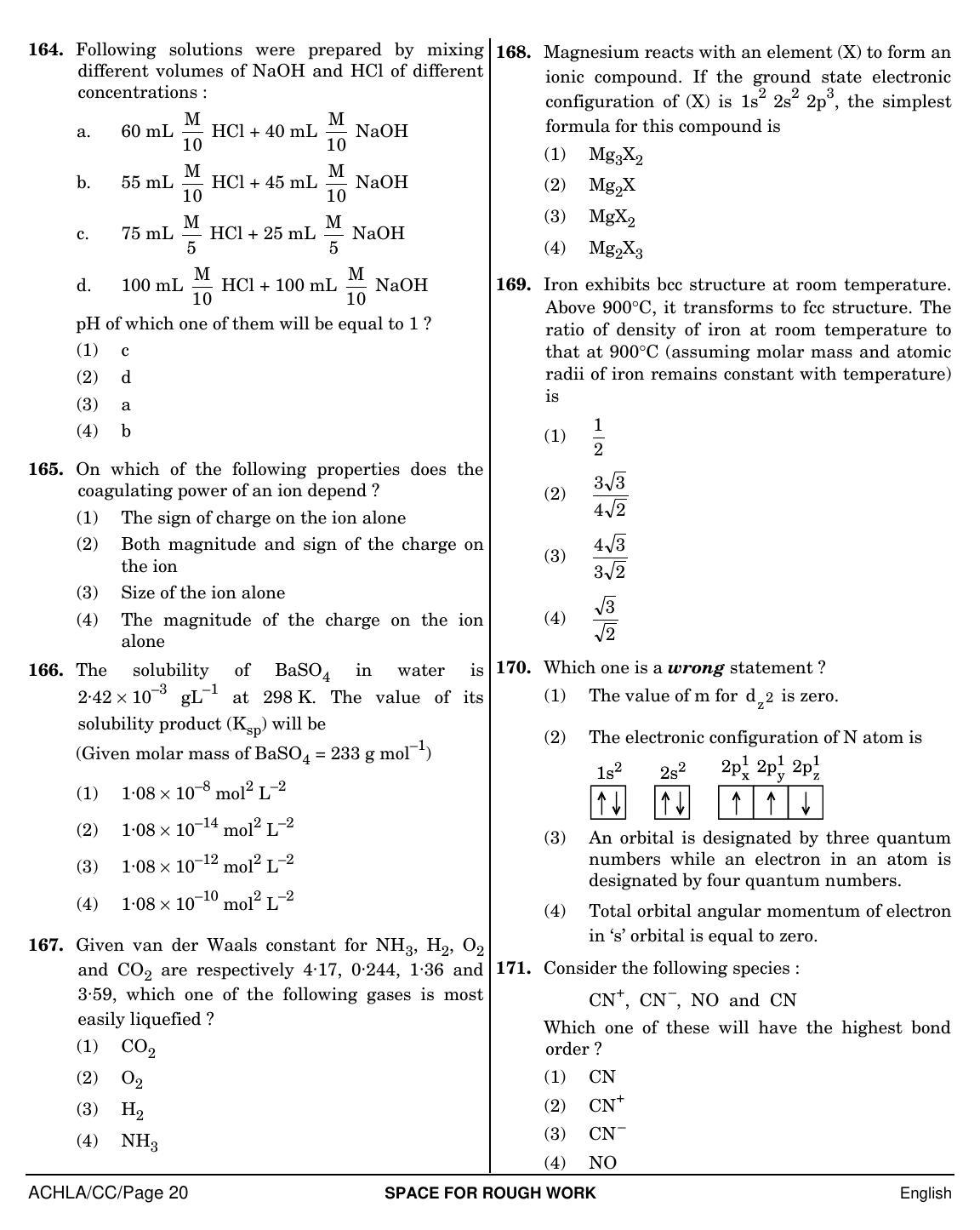 NEET English CC 2019 Question Paper - Page 20