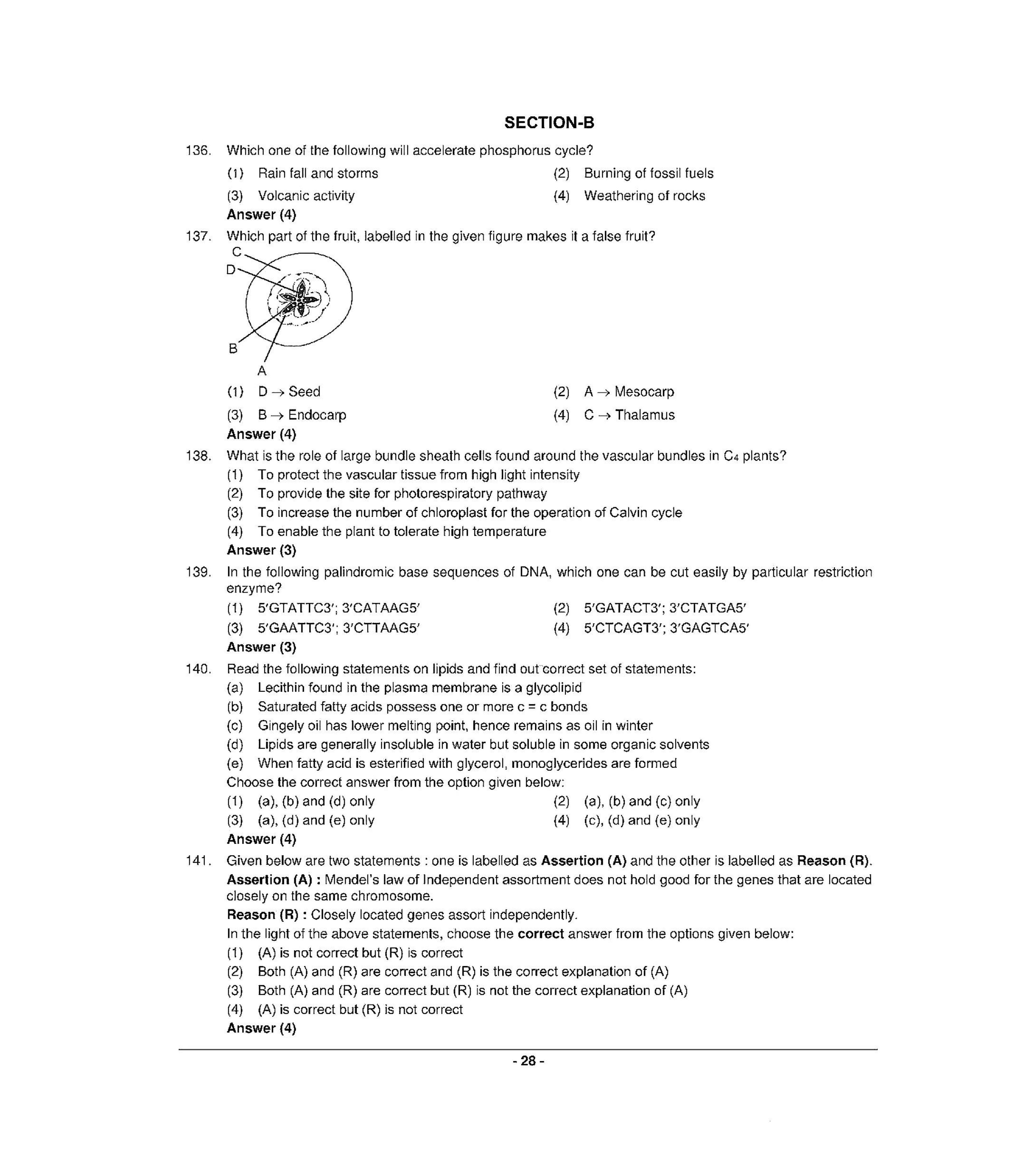NEET R4 2022 Question Paper - Page 27