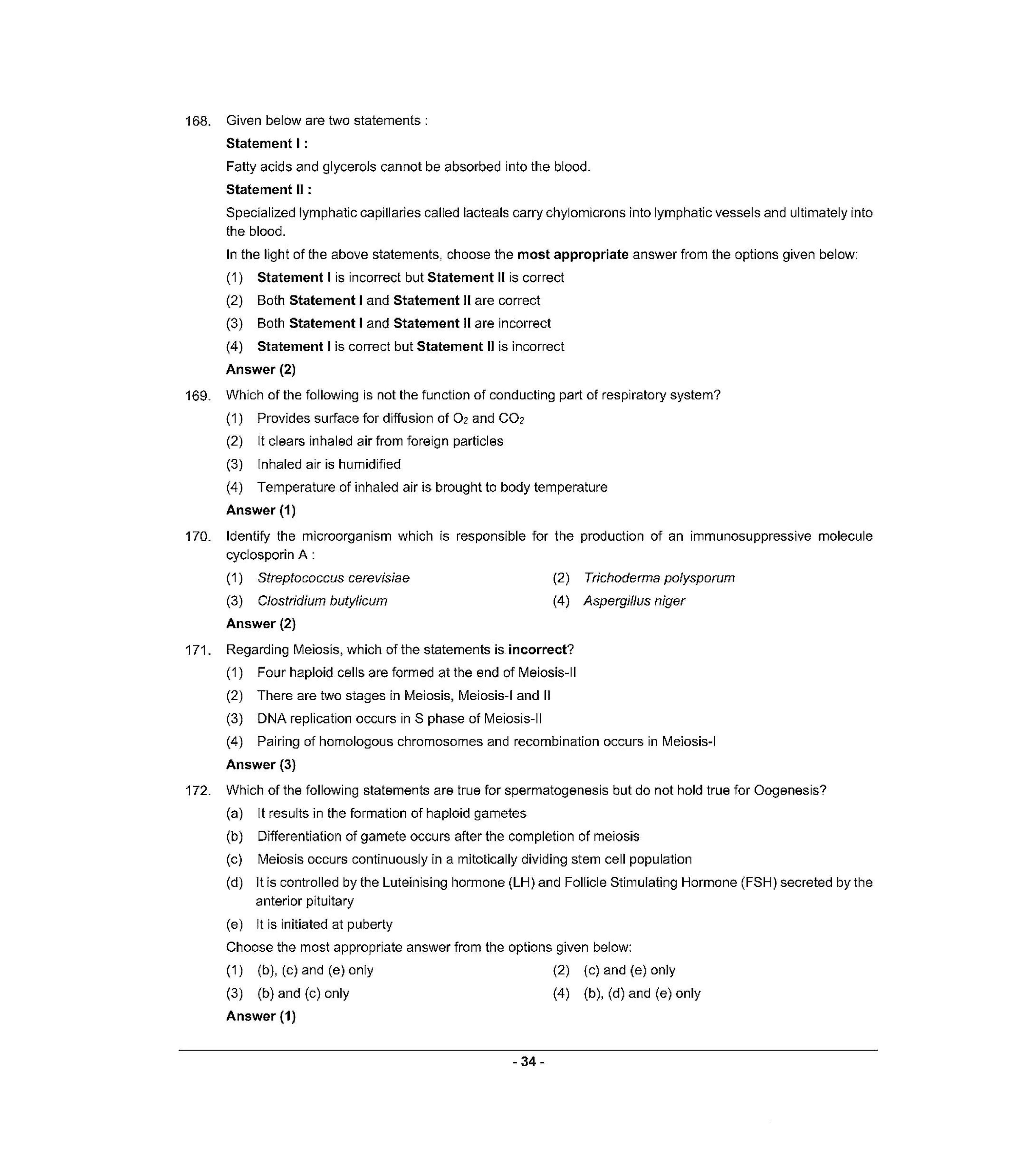 NEET R4 2022 Question Paper - Page 33