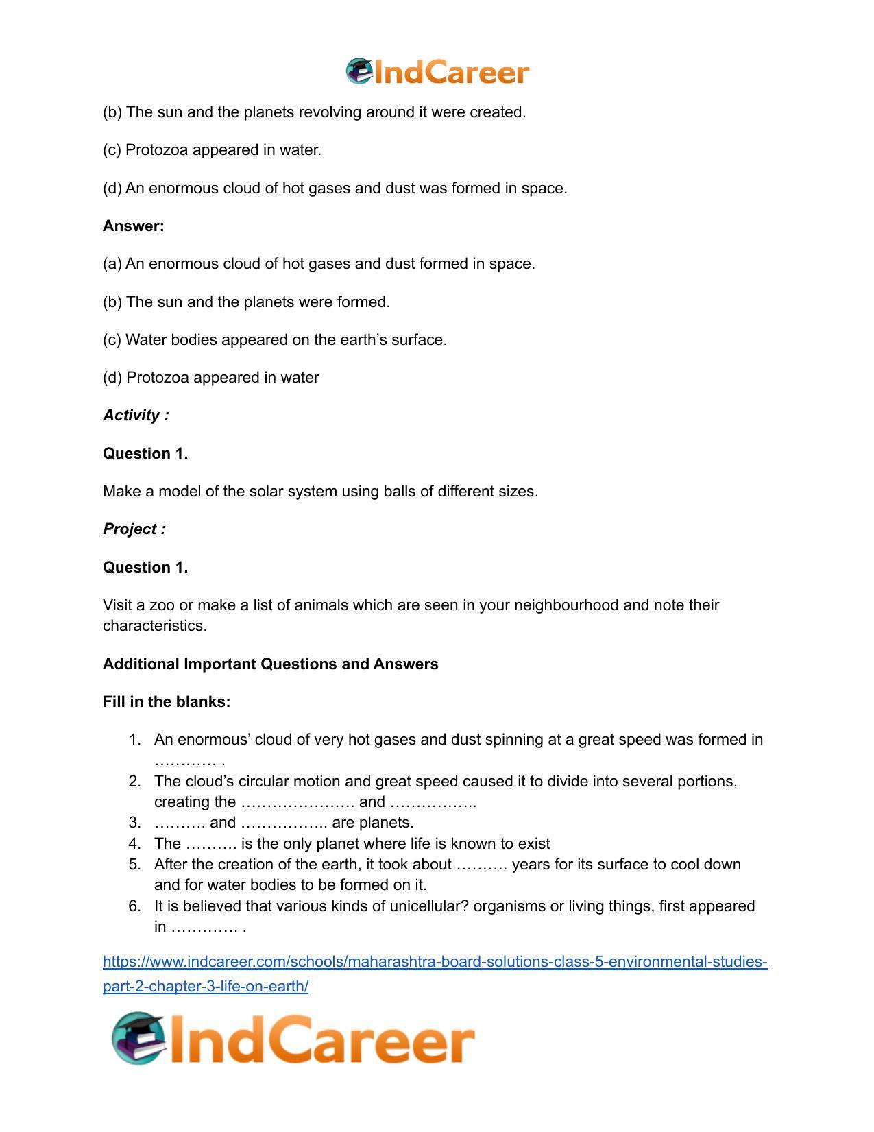 Maharashtra Board Solutions Class 5-Environmental Studies (Part 2): Chapter 3- Life on Earth - Page 5