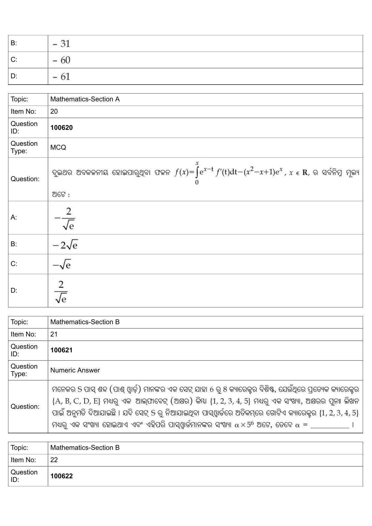 JEE Mains 2022: B.Arch Odiya (Shift 1) 28-07-2022 Question Paper - Page 10