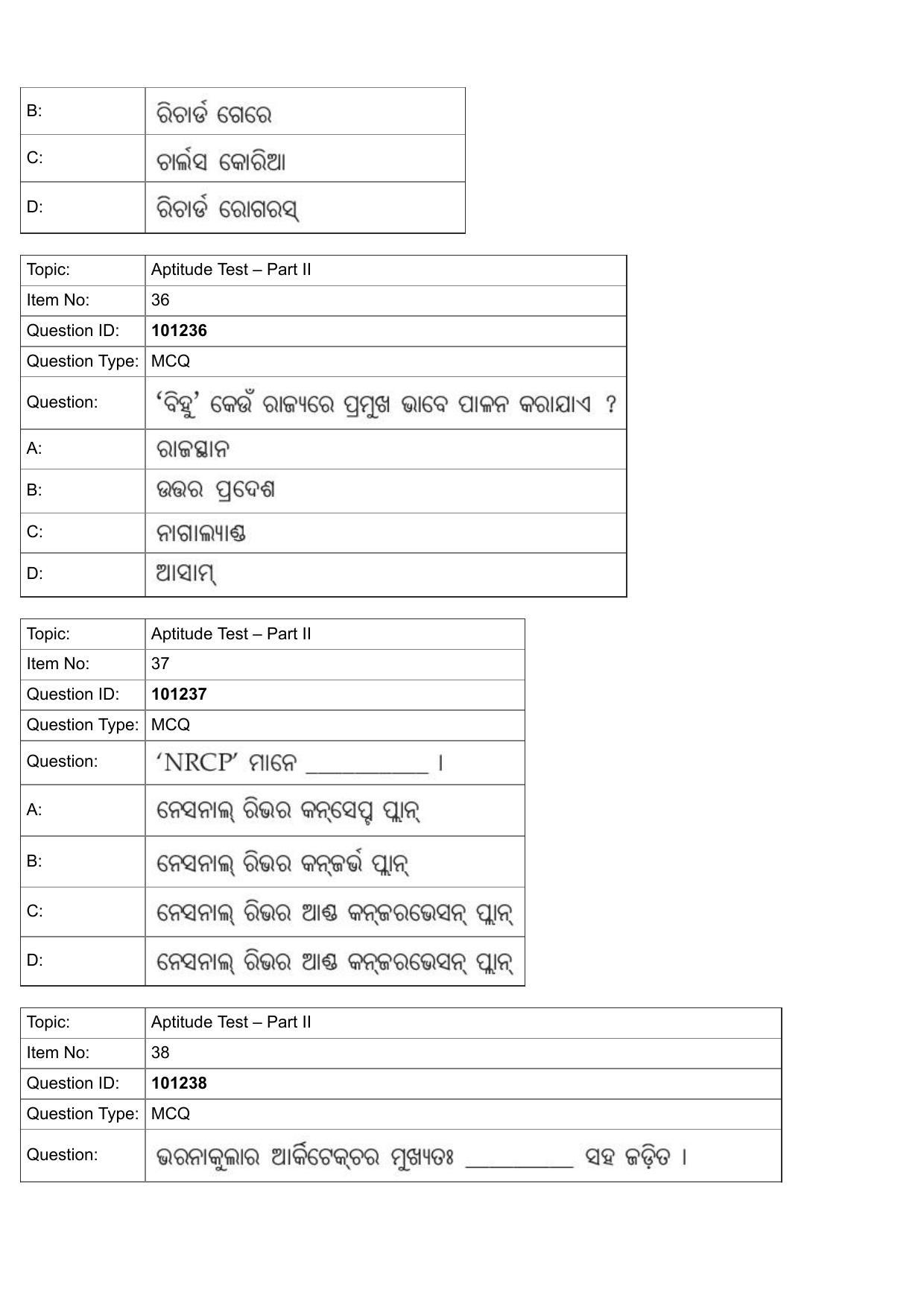 JEE Mains 2022: B.Arch Odiya (Shift 1) 30-07-2022 Question Paper - Page 15