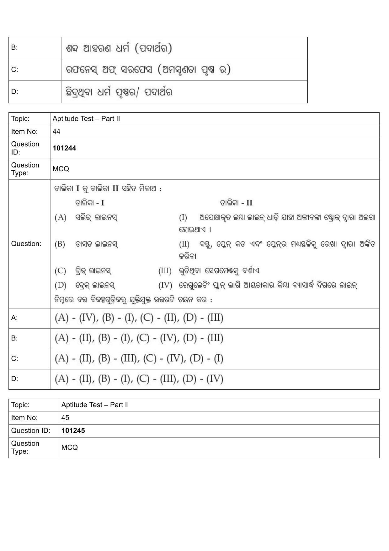 JEE Mains 2022: B.Arch Odiya (Shift 1) 30-07-2022 Question Paper - Page 18