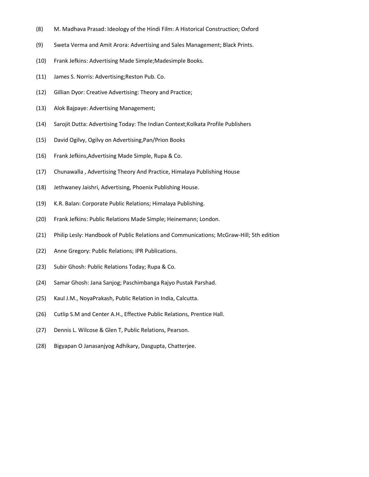 WBCHSE Class 11 & 12 Syllabus for Journalism & Mass Communication (JMCN) (SET III) - Page 11