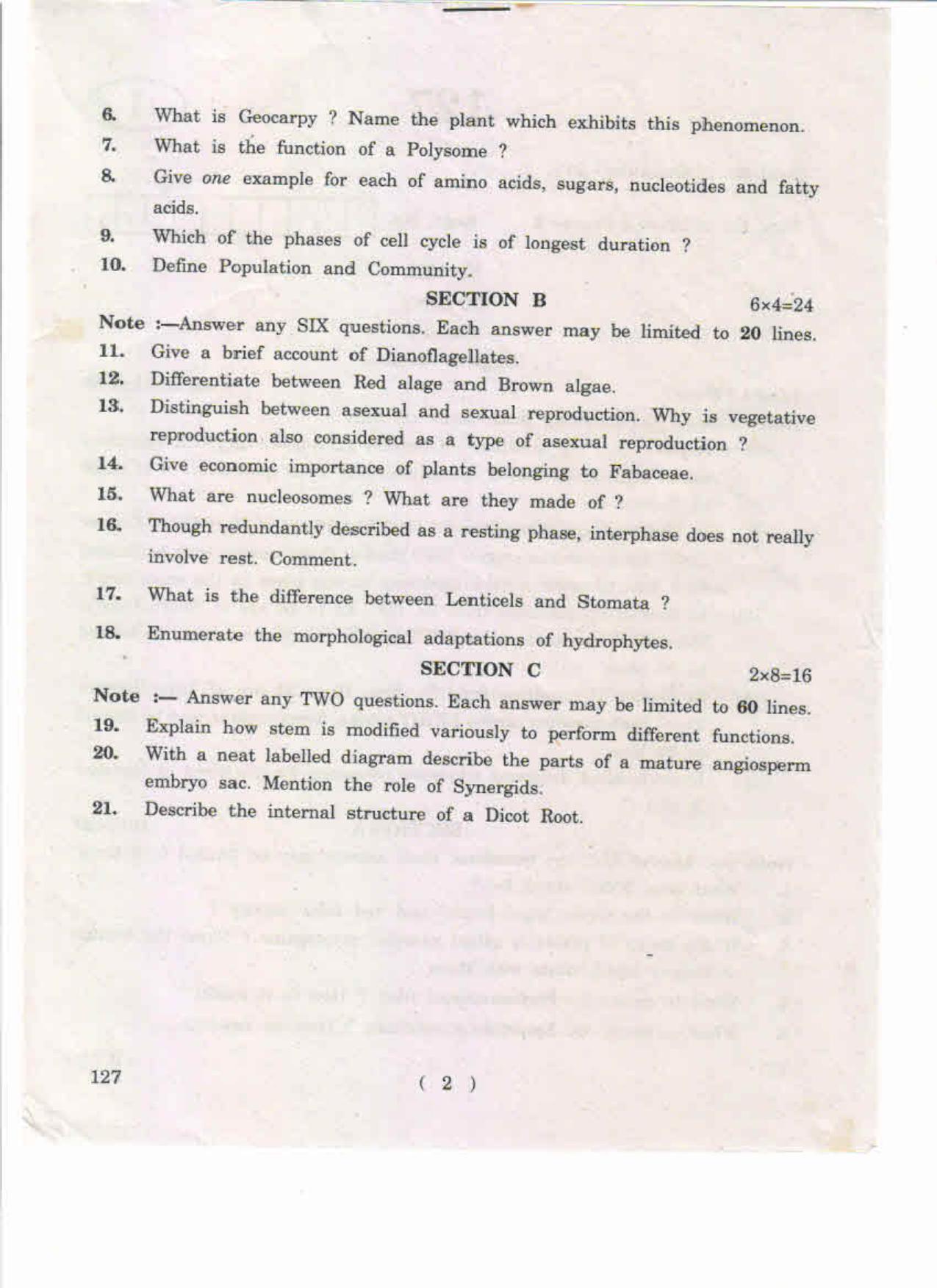 AP Inter 1st Year Botany-I(EM) May-2019-General Question Paper - Page 2