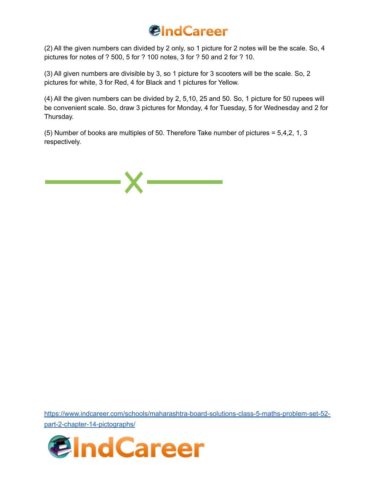 Maharashtra Board Solutions Class 5-Maths (Problem Set 52) - Part 2: Chapter 14- Pictographs - Page 7