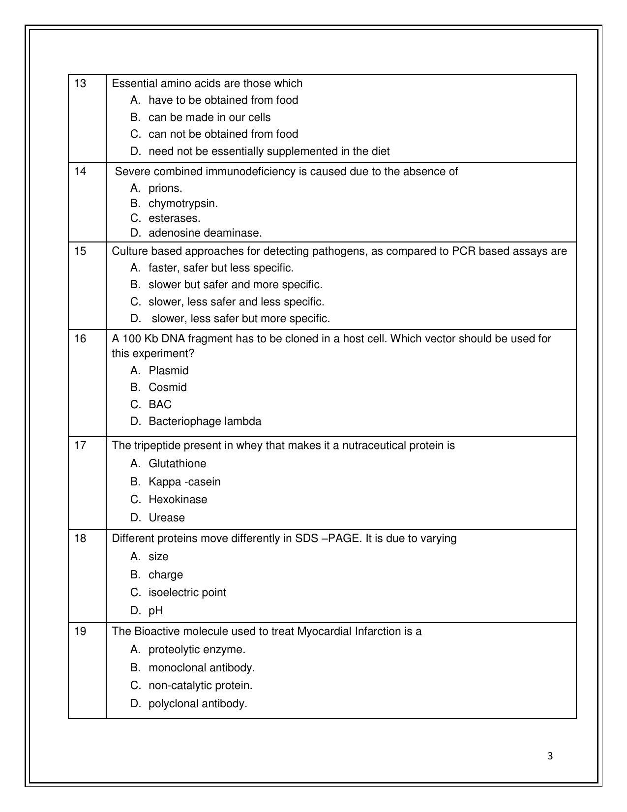 CBSE Class 12th Biotechnology Sample Question Paper 2021-22 - Page 3