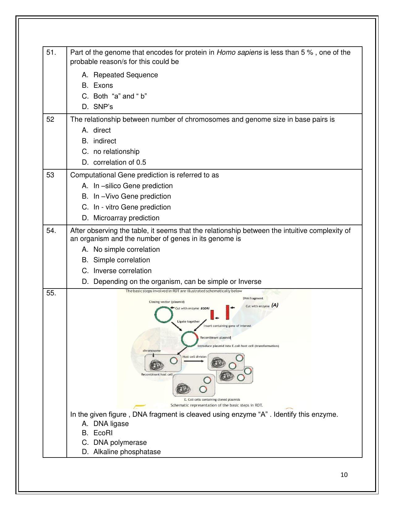 CBSE Class 12th Biotechnology Sample Question Paper 2021-22 - Page 10
