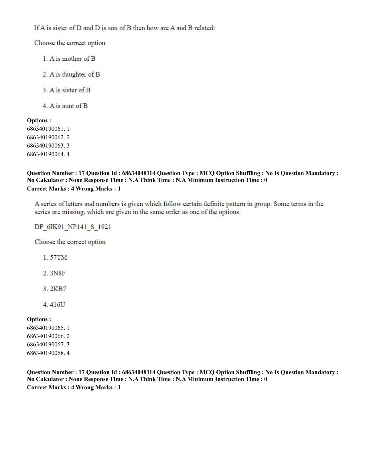 CUET PG 2023: COQP16 – MA Education (Eng)-Shift 2 (30-06-2023) Question Paper - Page 17