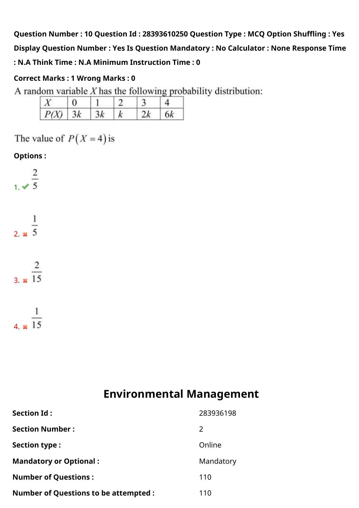 TS PGECET 2023: EM - ENVIRONMENTAL MANAGEMENT Question Papers - Page 8