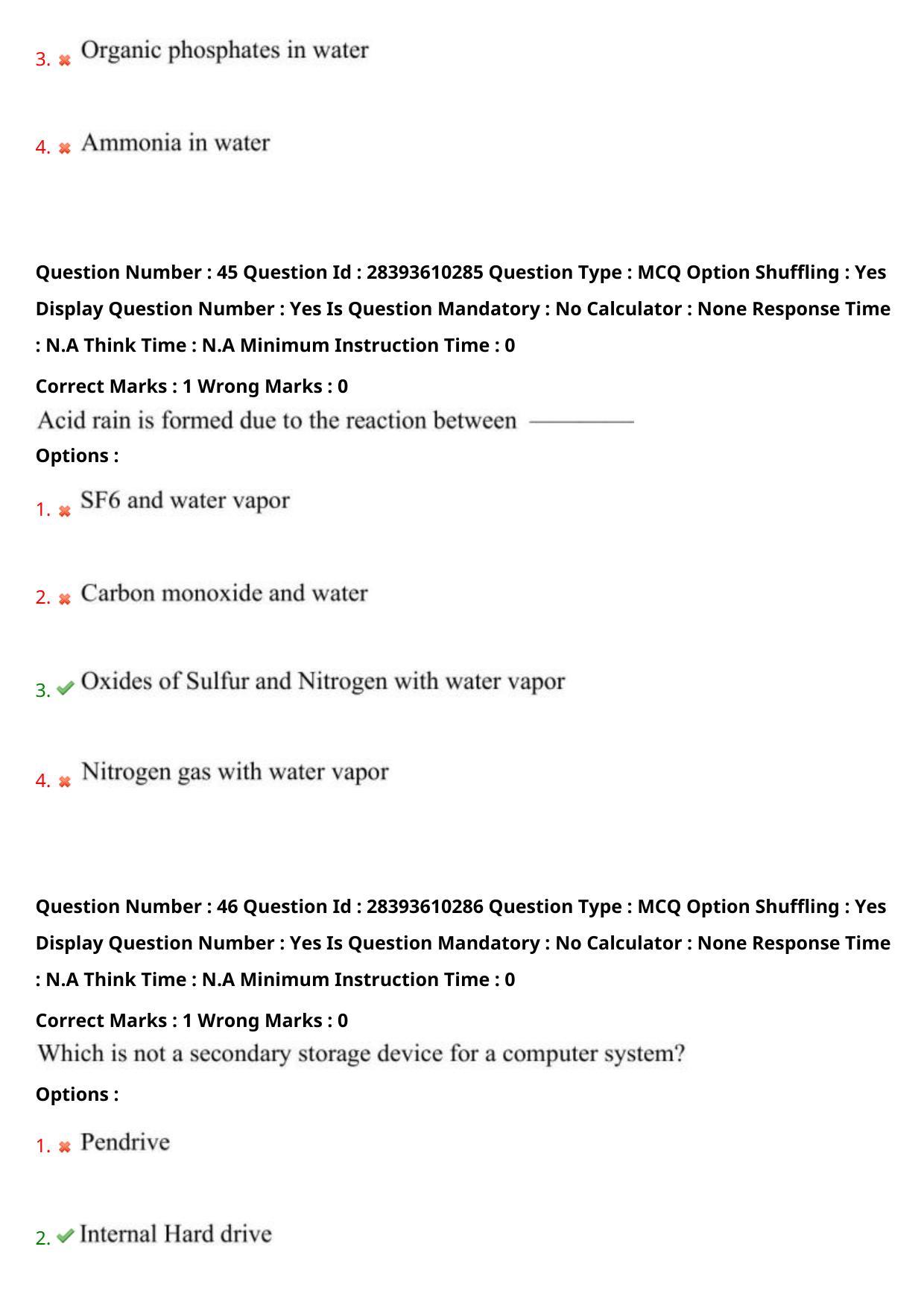 TS PGECET 2023: EM - ENVIRONMENTAL MANAGEMENT Question Papers - Page 27