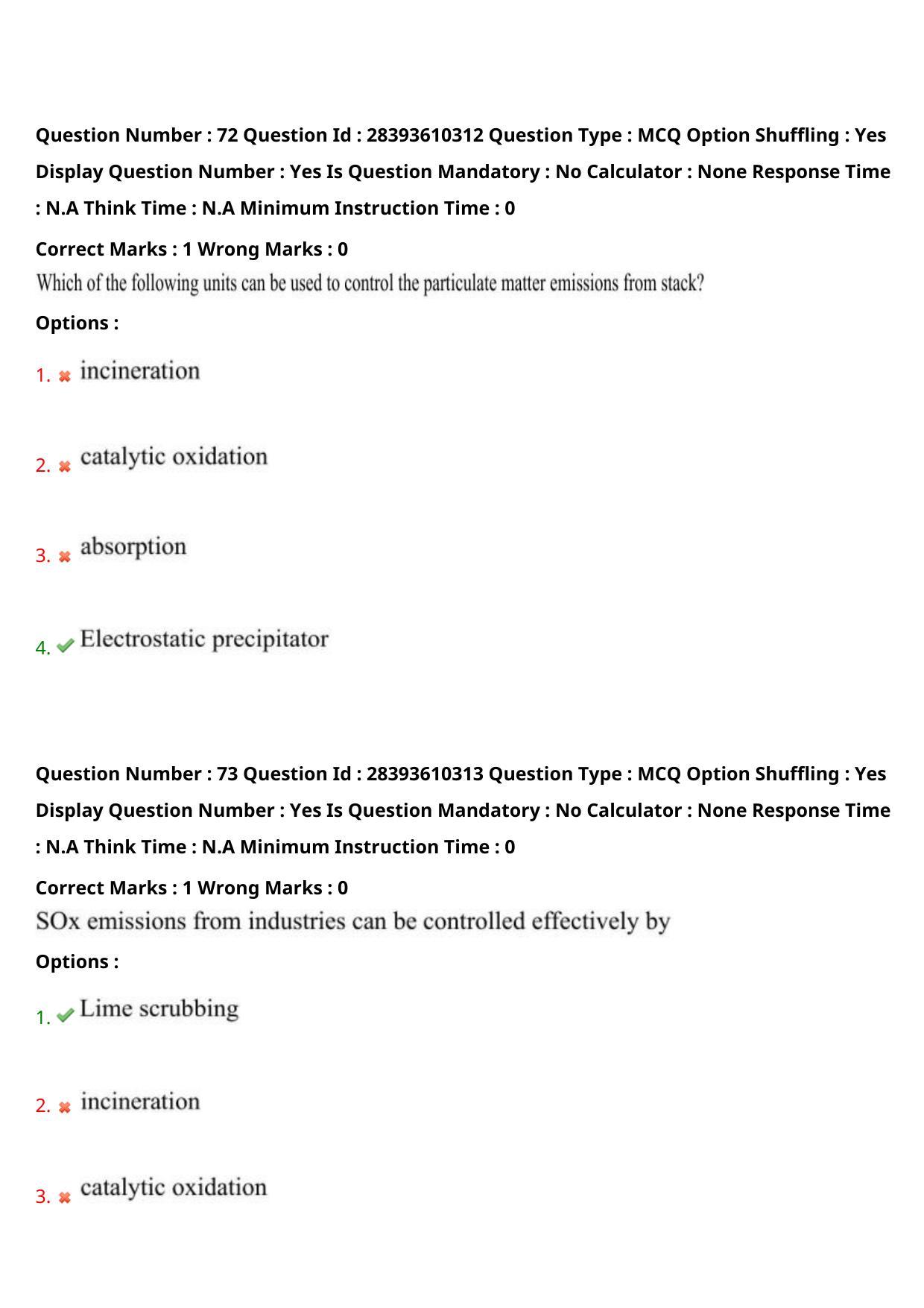TS PGECET 2023: EM - ENVIRONMENTAL MANAGEMENT Question Papers - Page 41