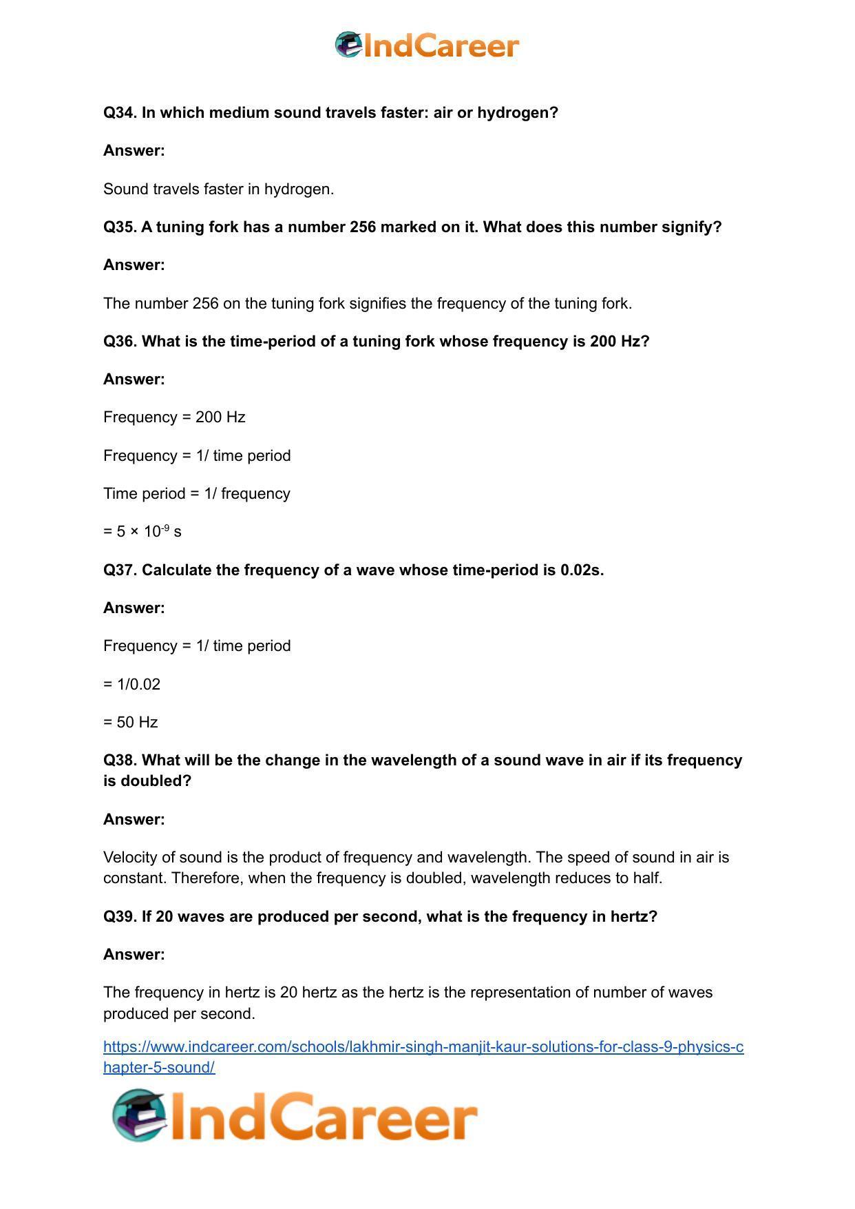 Lakhmir Singh Manjit Kaur Solutions for Class 9 Physics: Chapter 5- Sound - Page 8