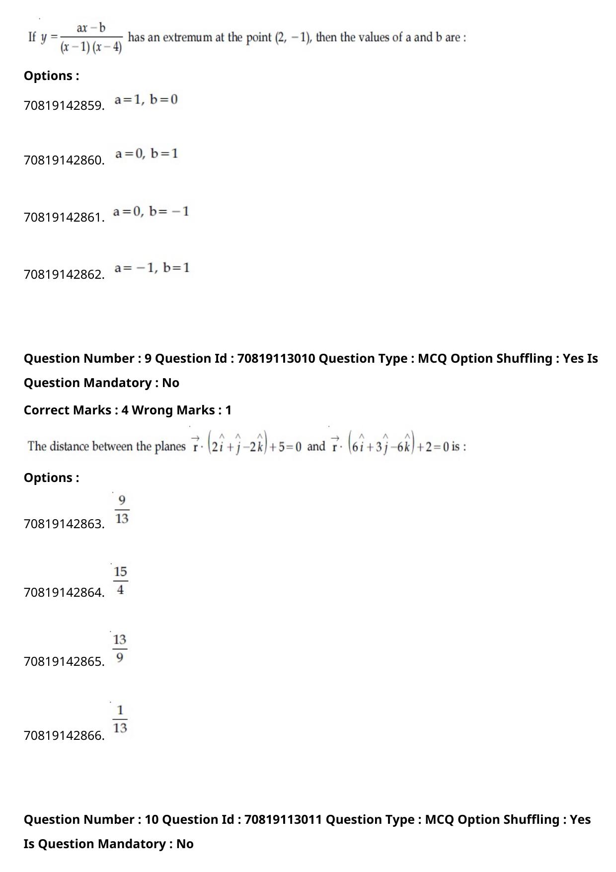 JEE Mains 2021: B Planning English (Shift 2) 23-02-2021 Question Paper - Page 6