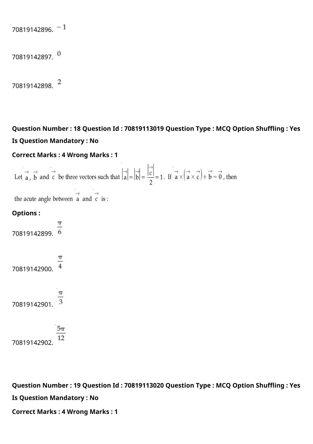 JEE Mains 2021: B Planning English (Shift 2) 23-02-2021 Question Paper - Page 11