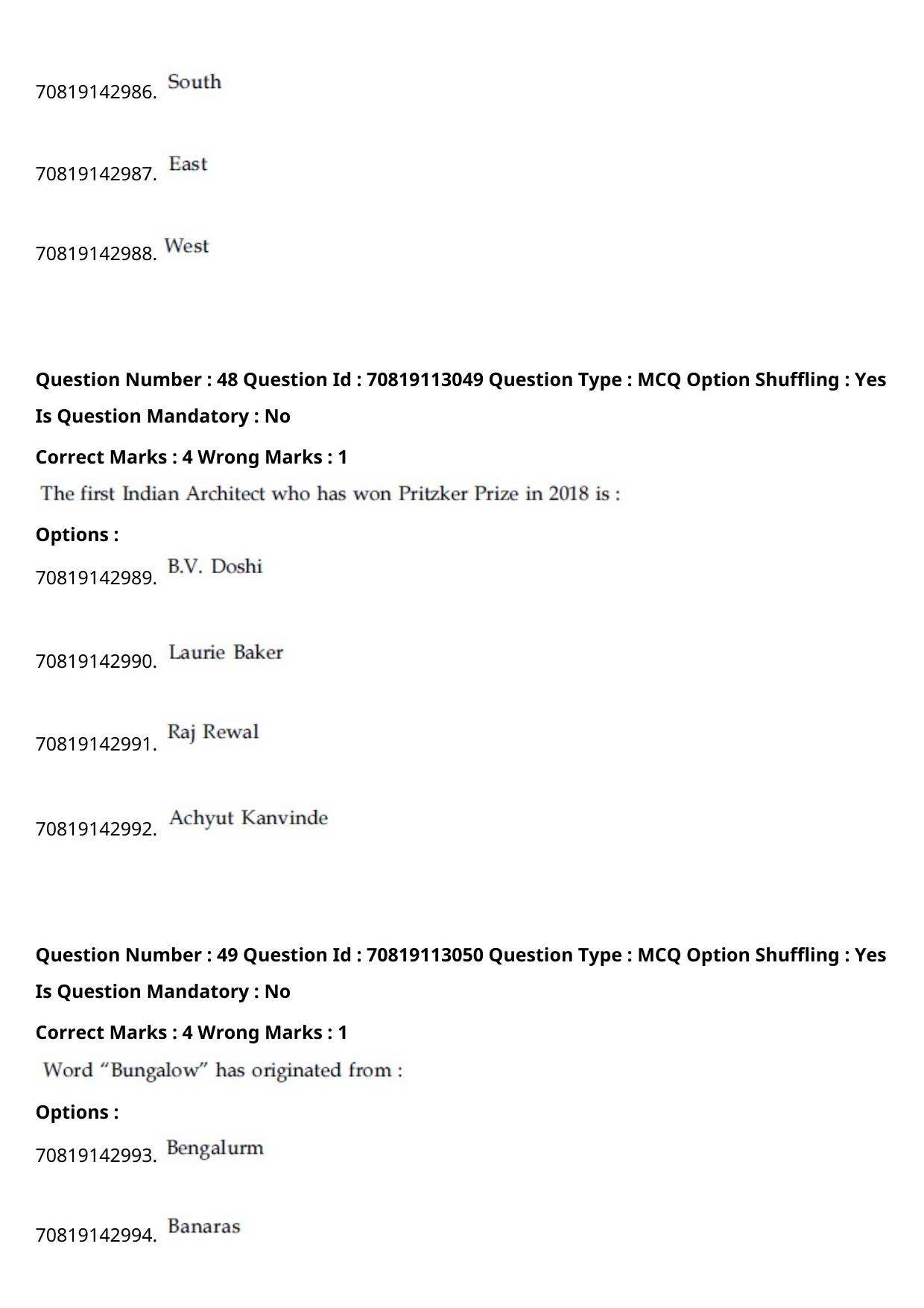 JEE Mains 2021: B Planning English (Shift 2) 23-02-2021 Question Paper - Page 28