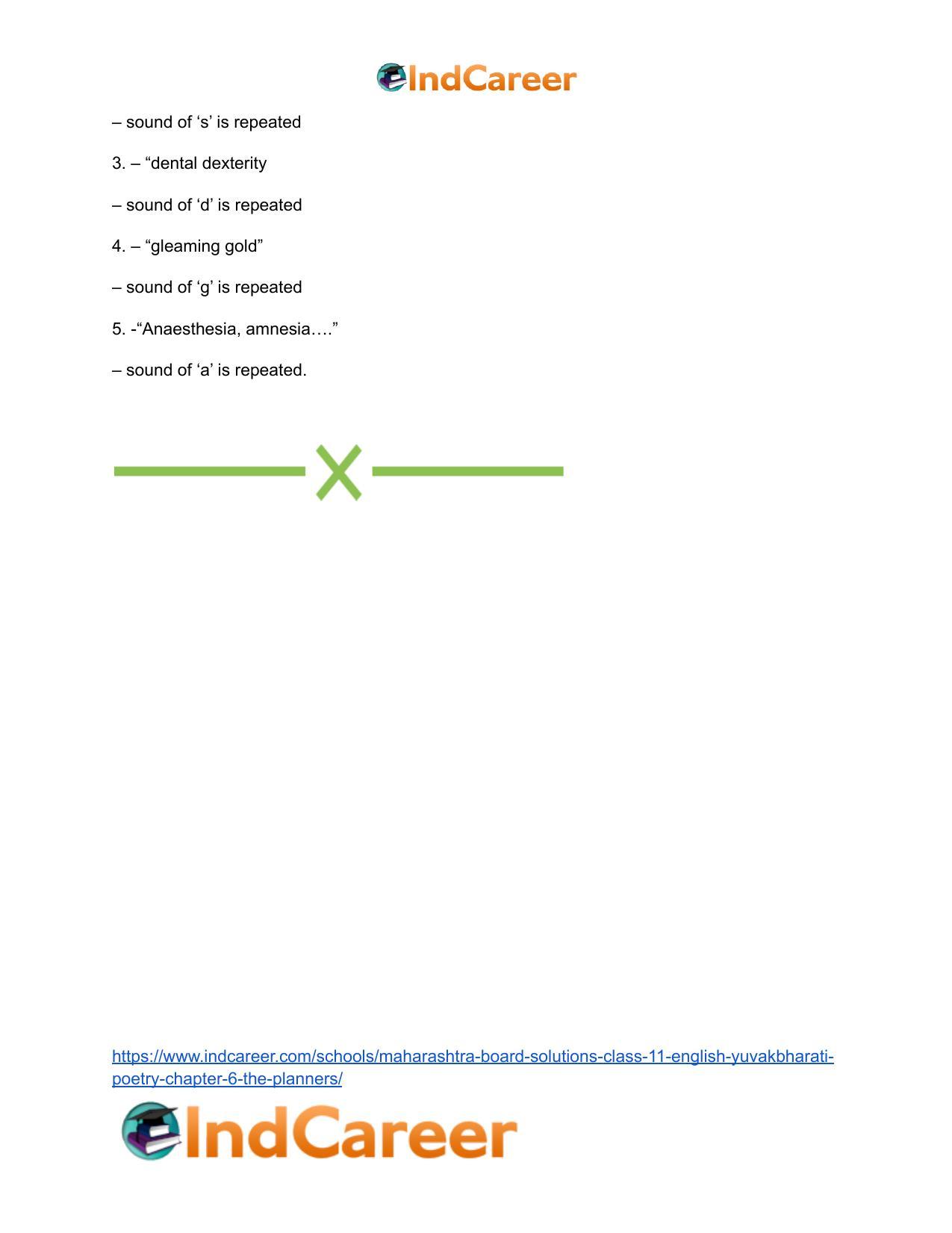 Maharashtra Board Solutions Class 11-English Yuvakbharati (Poetry): Chapter 6- The Planners - Page 19