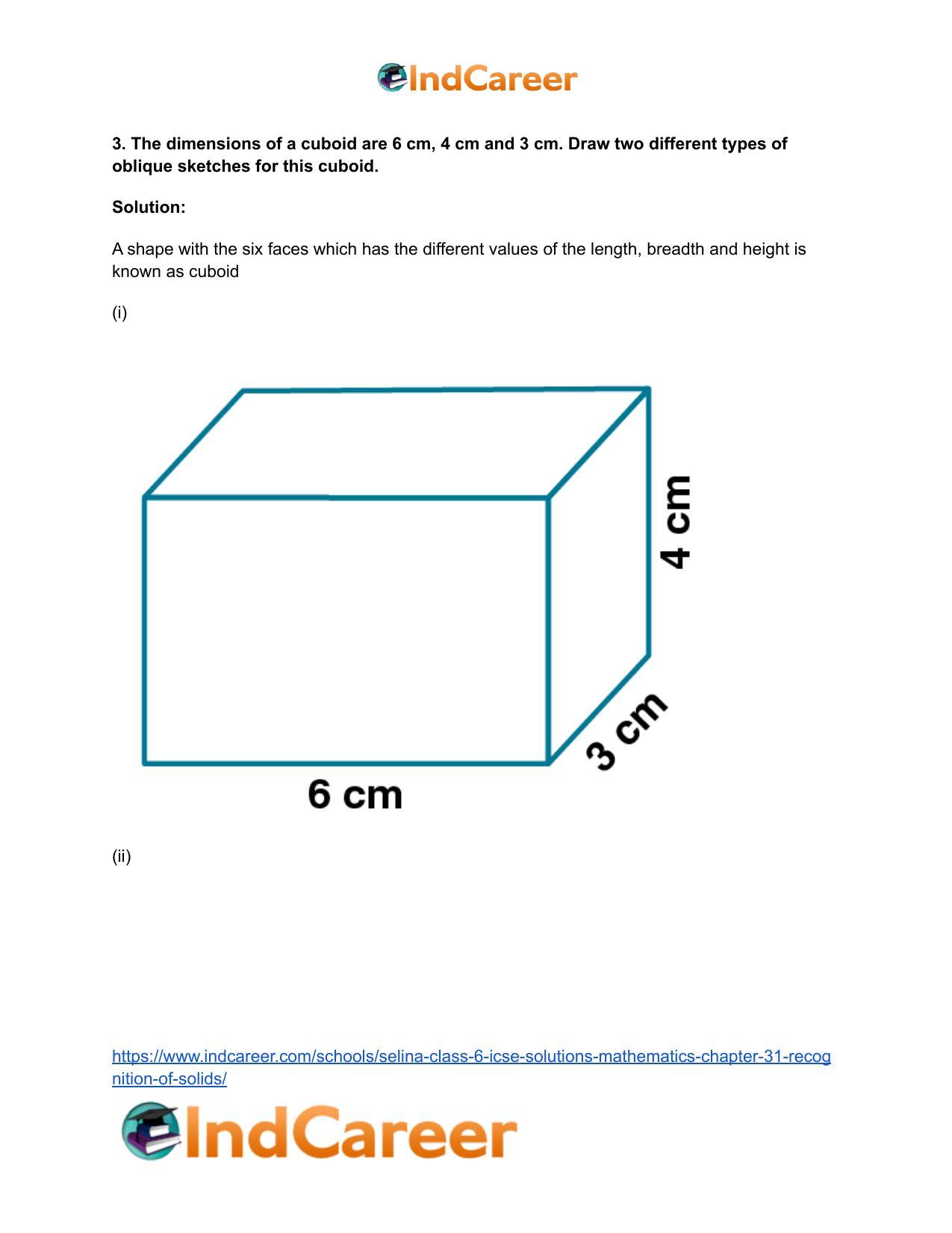 Selina Class 6 ICSE Solutions Mathematics : Chapter 31- Recognition of Solids - Page 4