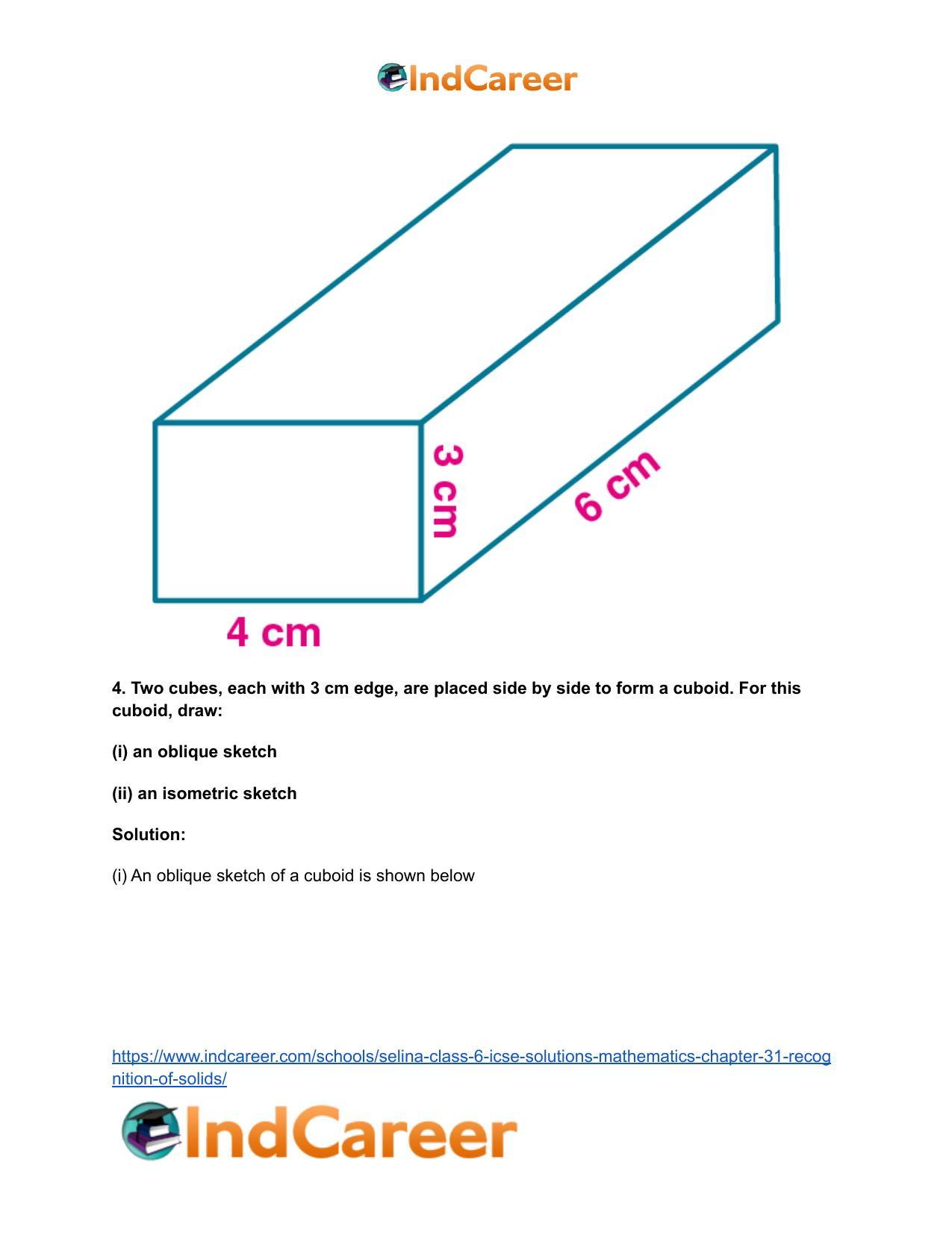 Selina Class 6 ICSE Solutions Mathematics : Chapter 31- Recognition of Solids - Page 5