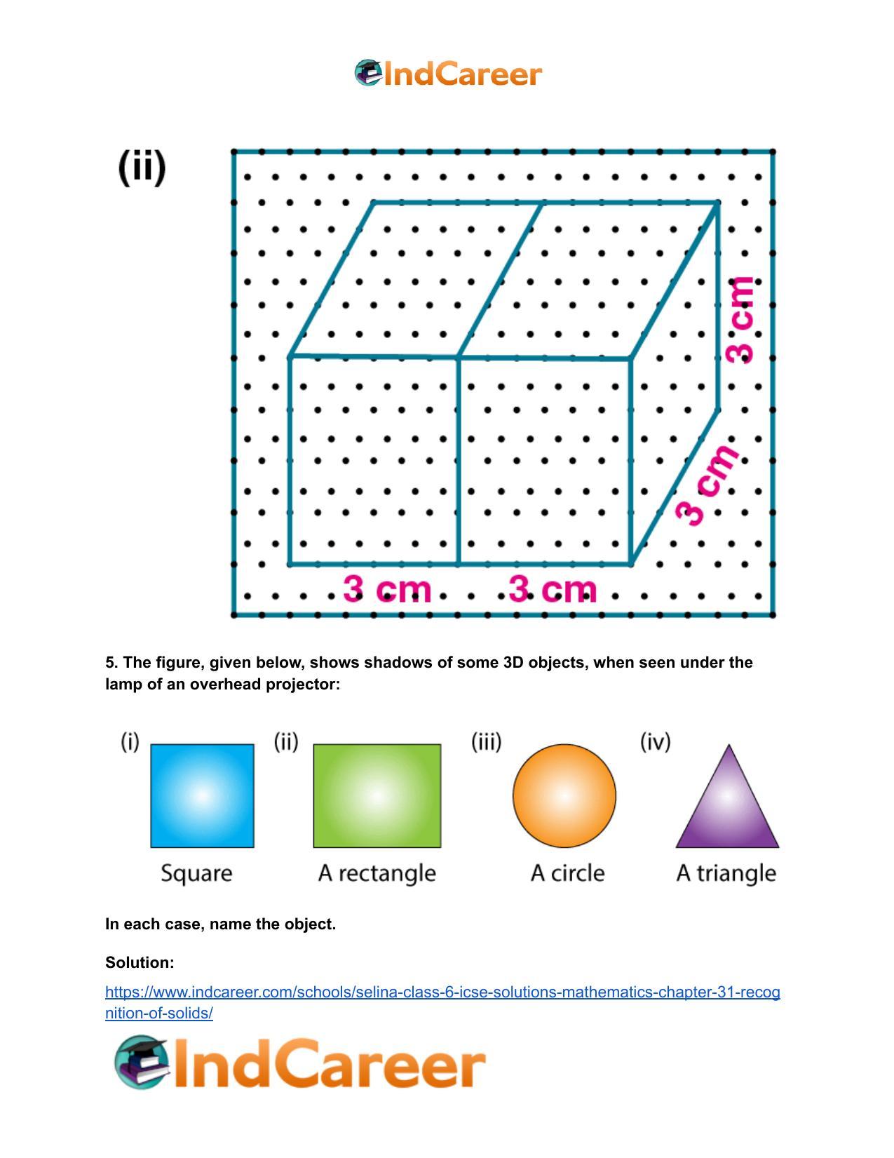 Selina Class 6 ICSE Solutions Mathematics : Chapter 31- Recognition of Solids - Page 7