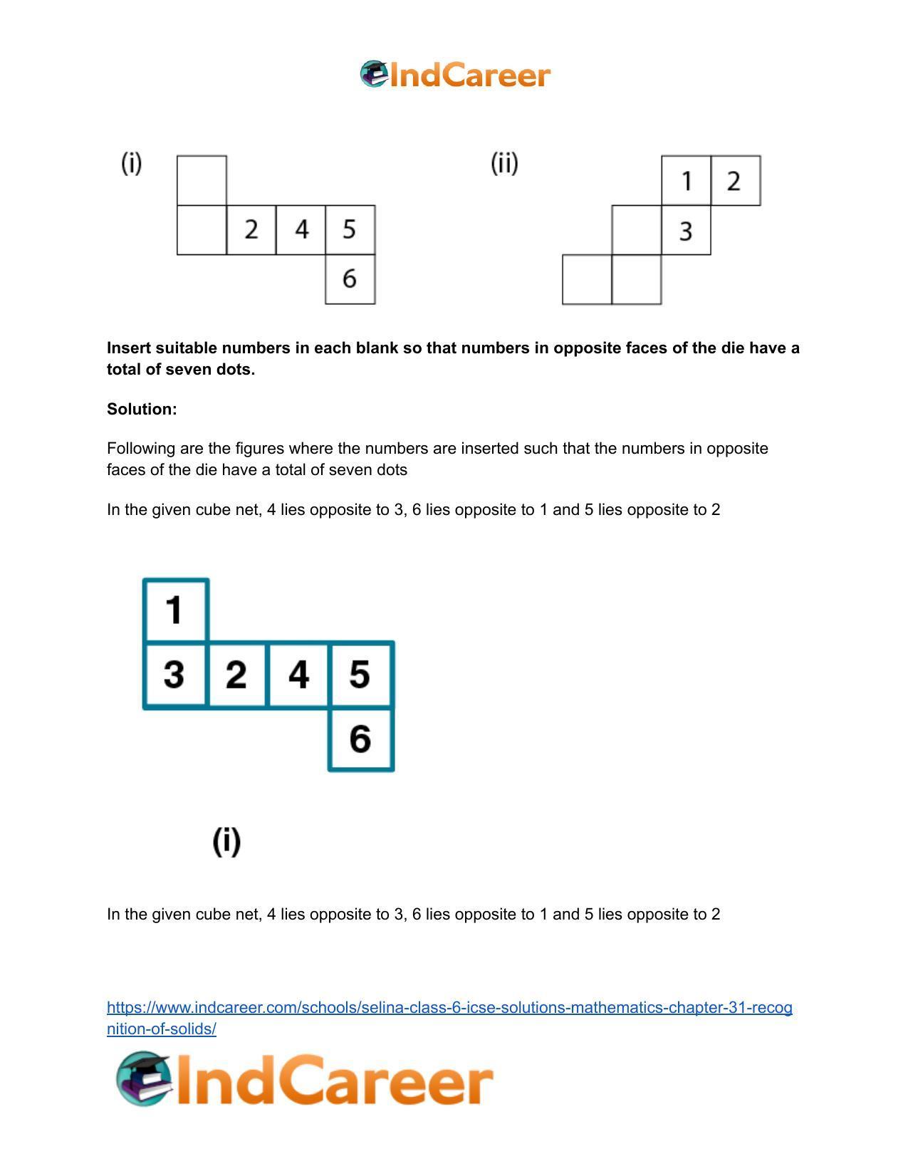 Selina Class 6 ICSE Solutions Mathematics : Chapter 31- Recognition of Solids - Page 11