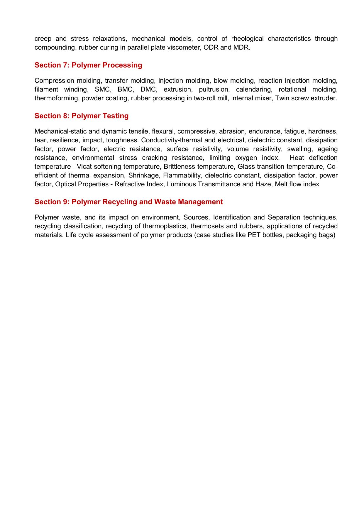 GATE Engineering Sciences Syllabus - Page 9