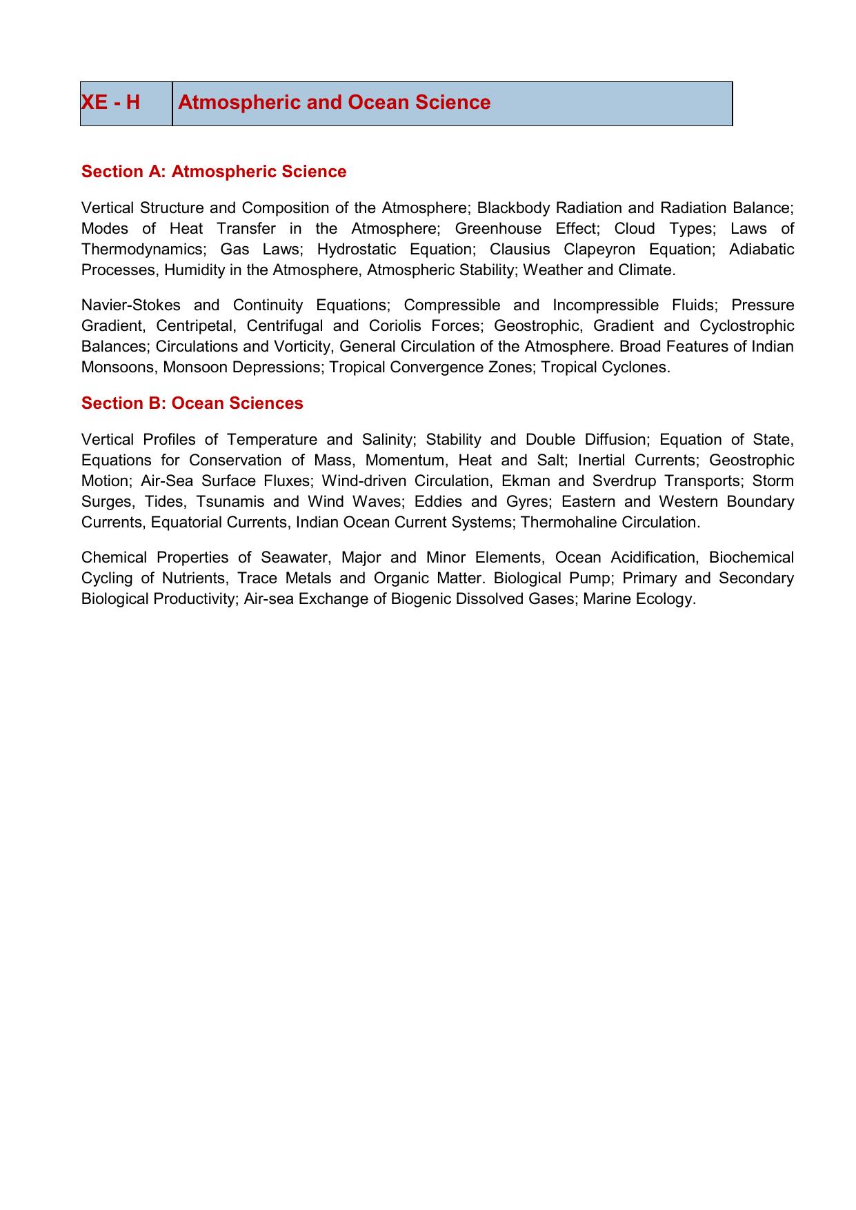 GATE Engineering Sciences Syllabus - Page 12