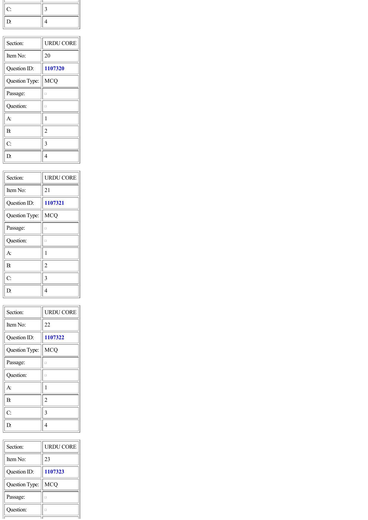 CUET 2022 Question Paper of Urdu - Page 6